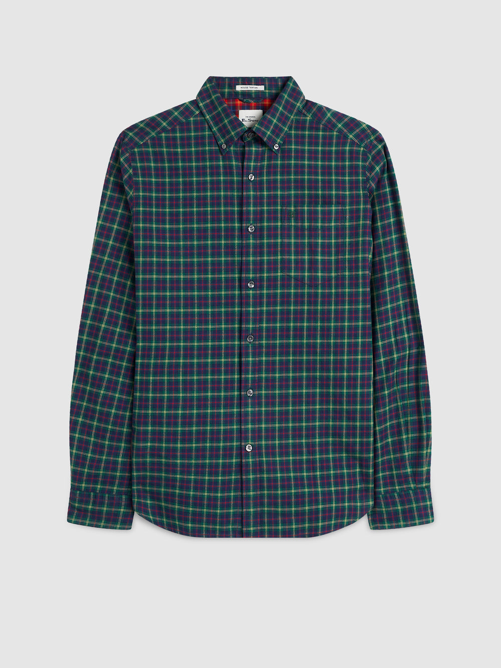 Green Ben Sherman House Tartan Twill Shirts | 0596BIGDO