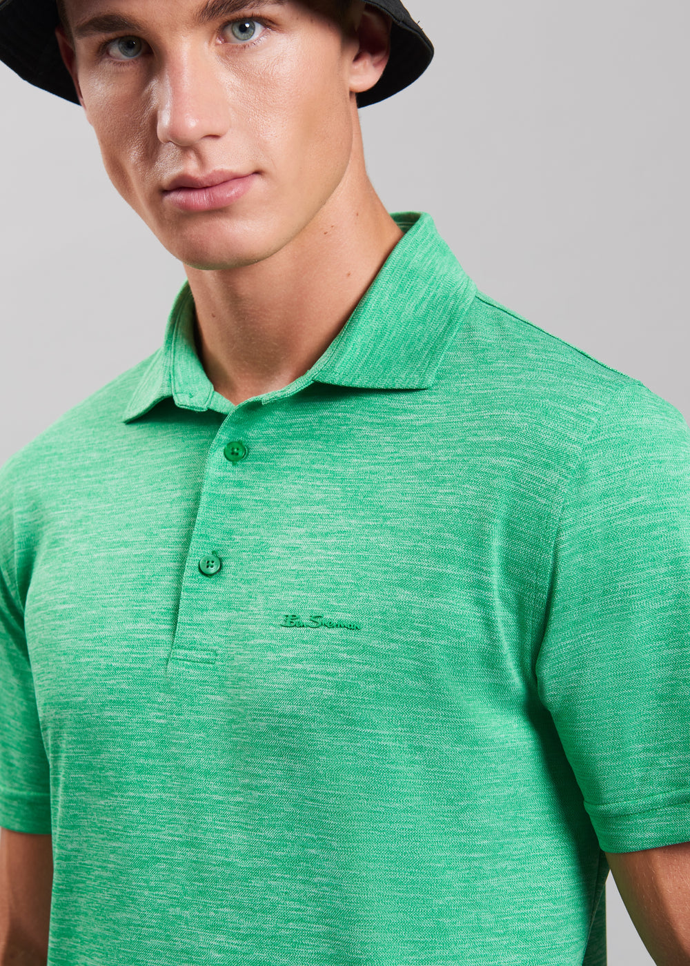 Green Ben Sherman Short Sleeve Polo Shirts | 0247XIAPL