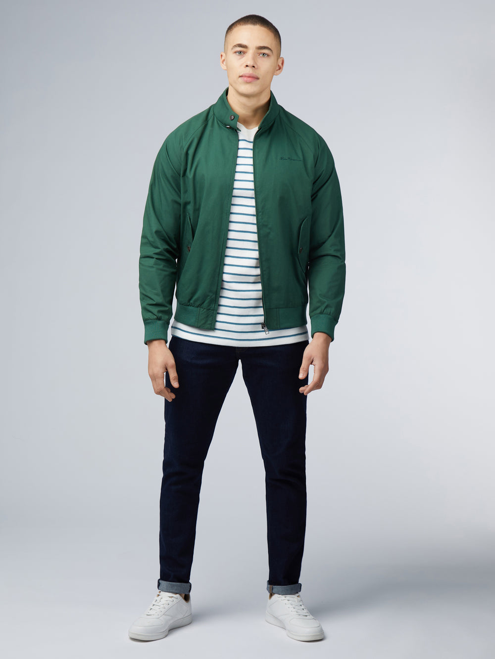 Green Ben Sherman Signature Harrington Jackets | 1506MPYHW