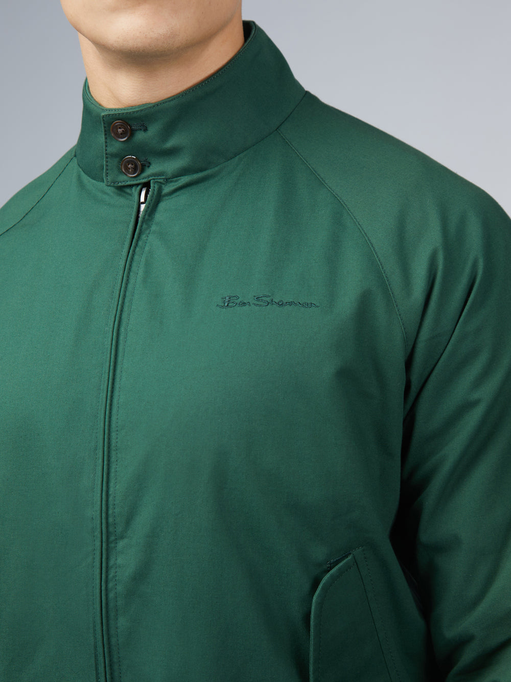 Green Ben Sherman Signature Harrington Jackets | 1506MPYHW