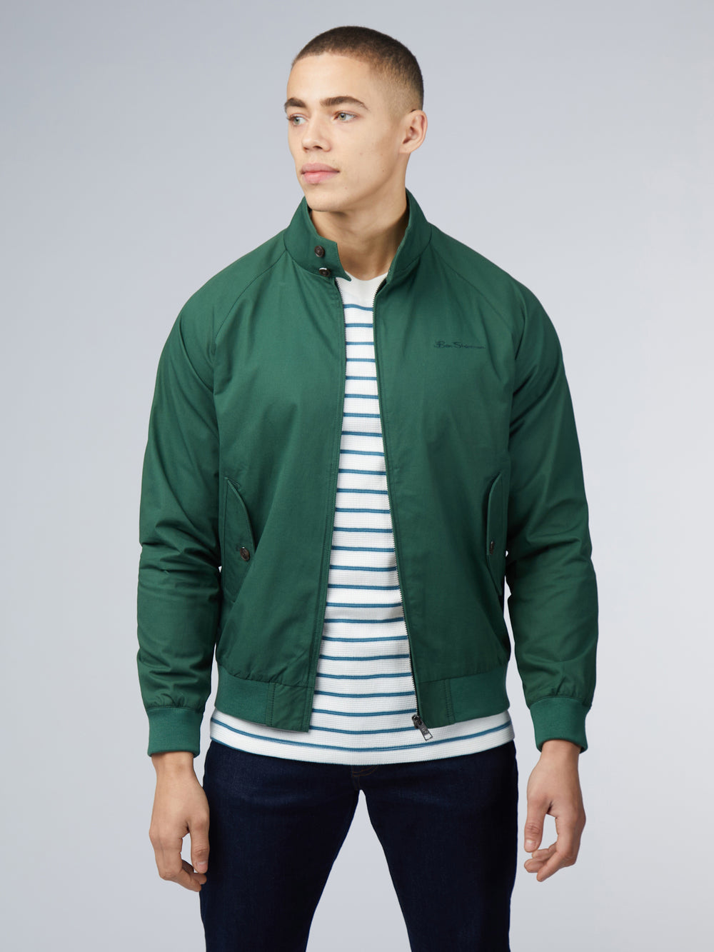 Green Ben Sherman Signature Harrington Jackets | 1506MPYHW