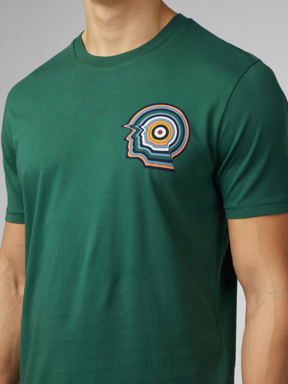 Green Ben Sherman Signature Mod Head T-Shirt | 1538KJVCY