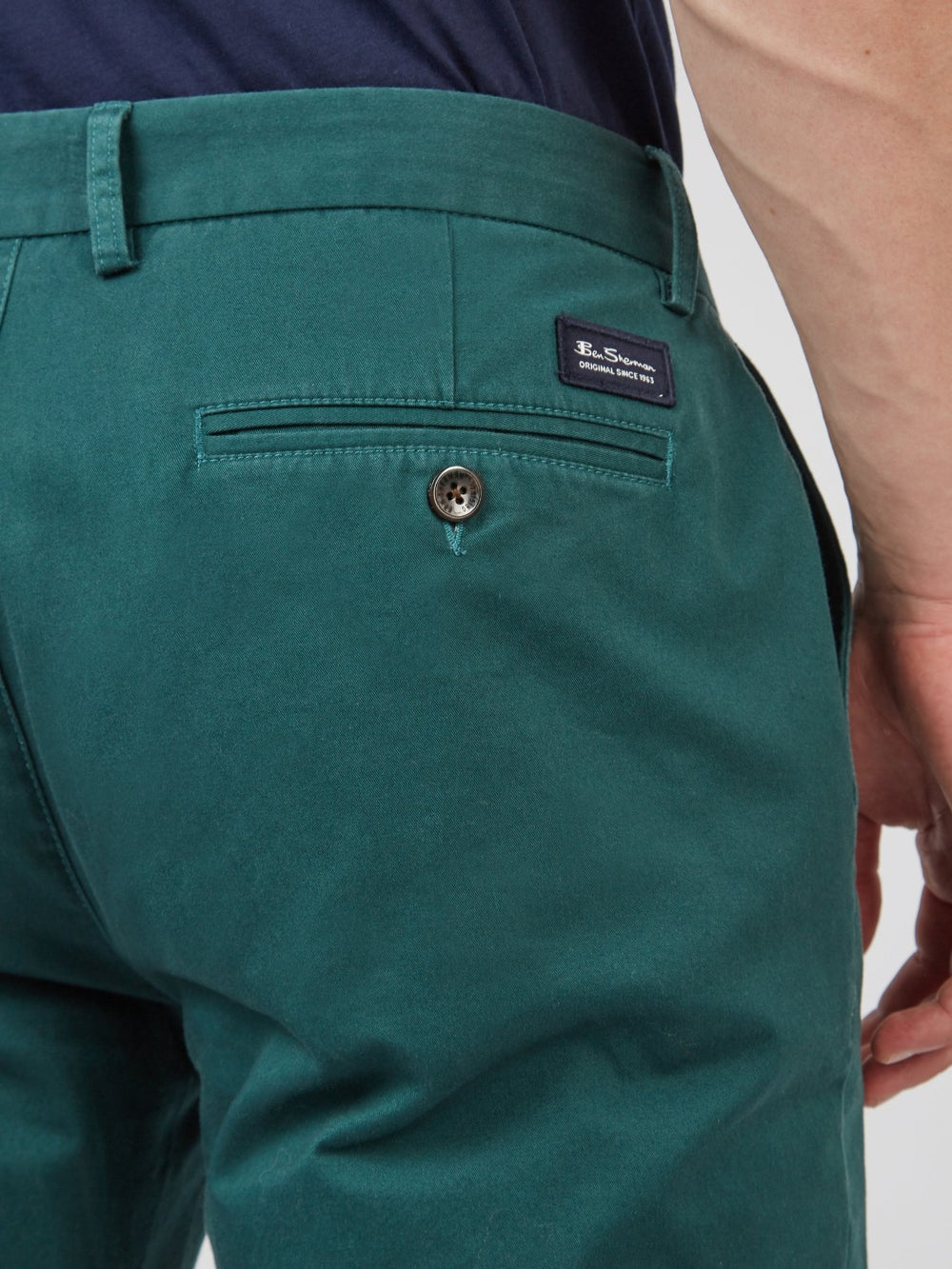 Green Ben Sherman Signature Slim Stretch Chino Pants | 4281PKEOM