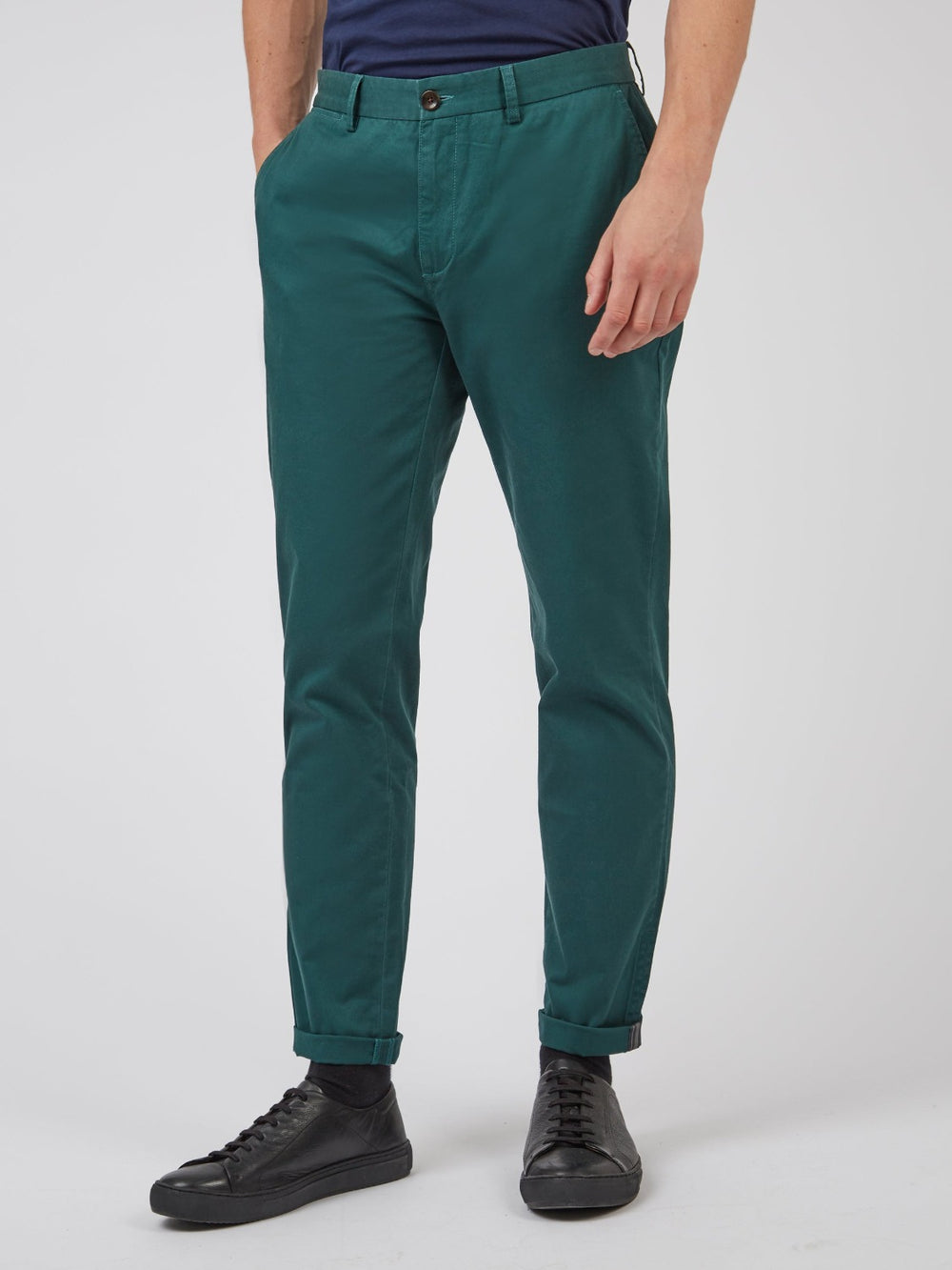 Green Ben Sherman Signature Slim Stretch Chino Pants | 4281PKEOM