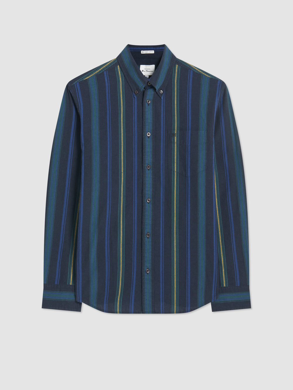 Green Ben Sherman Signature Striped Oxford Shirts | 9706BJQUH