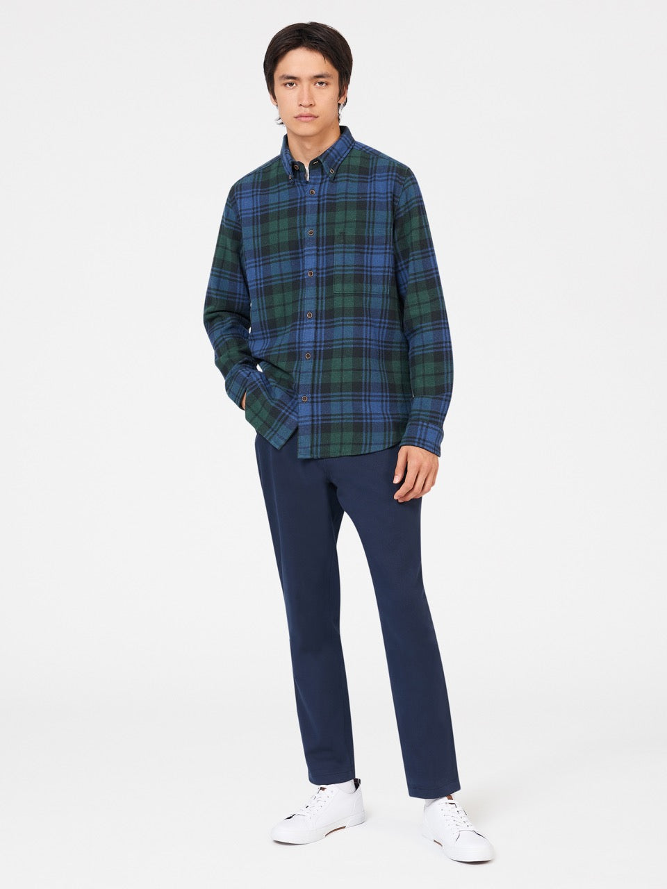 Green Ben Sherman Signature Tartan Check Shirts | 6049MYIEO