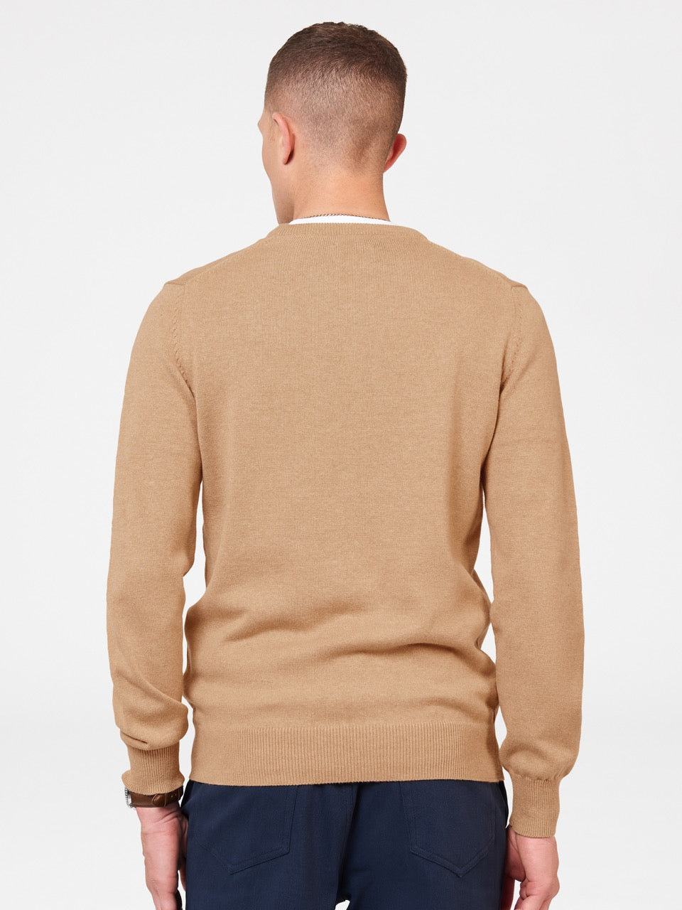 Grey Ben Sherman Signature Crewneck Knitwear | 0826GOBJD