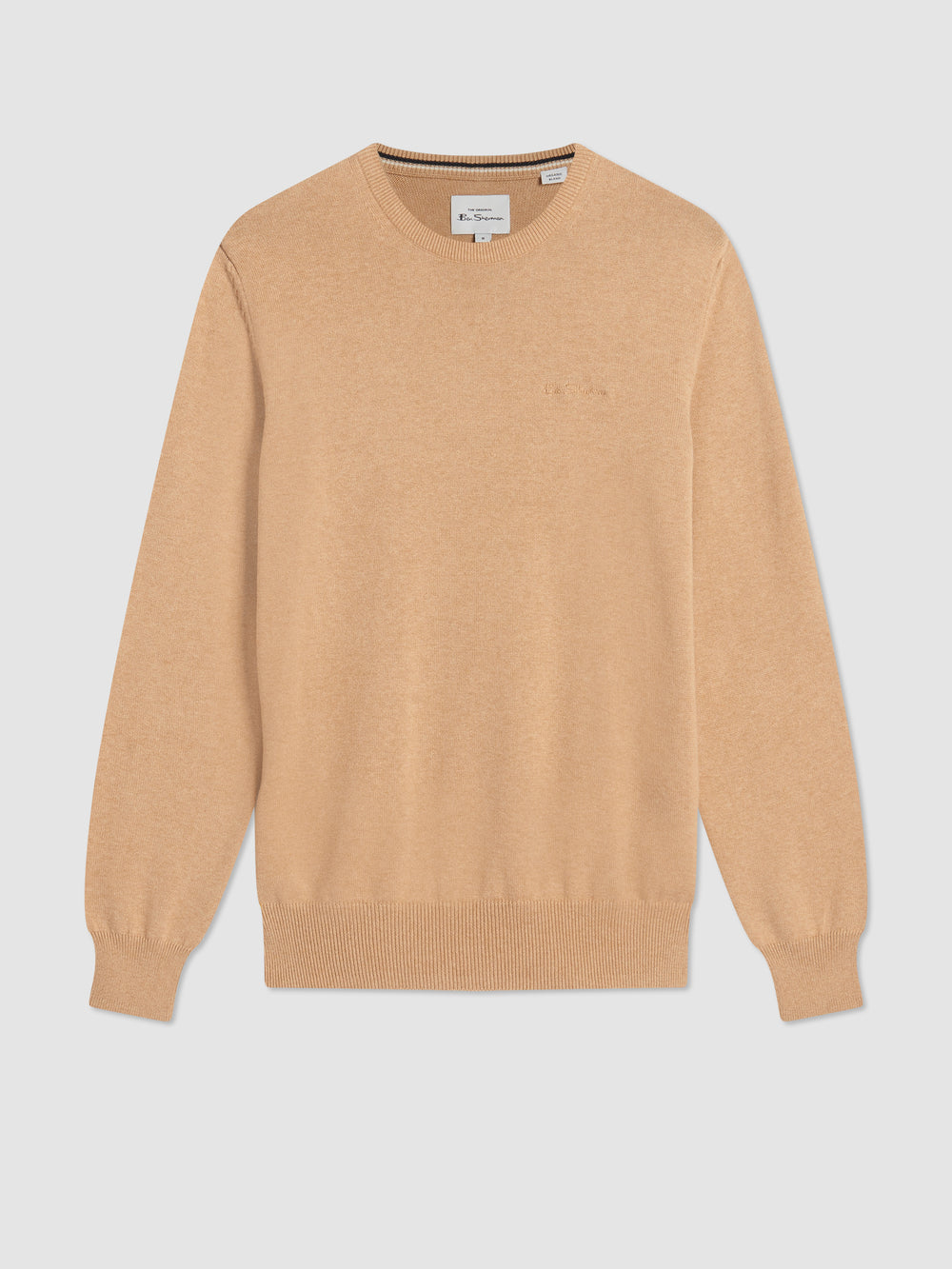 Grey Ben Sherman Signature Crewneck Knitwear | 0826GOBJD