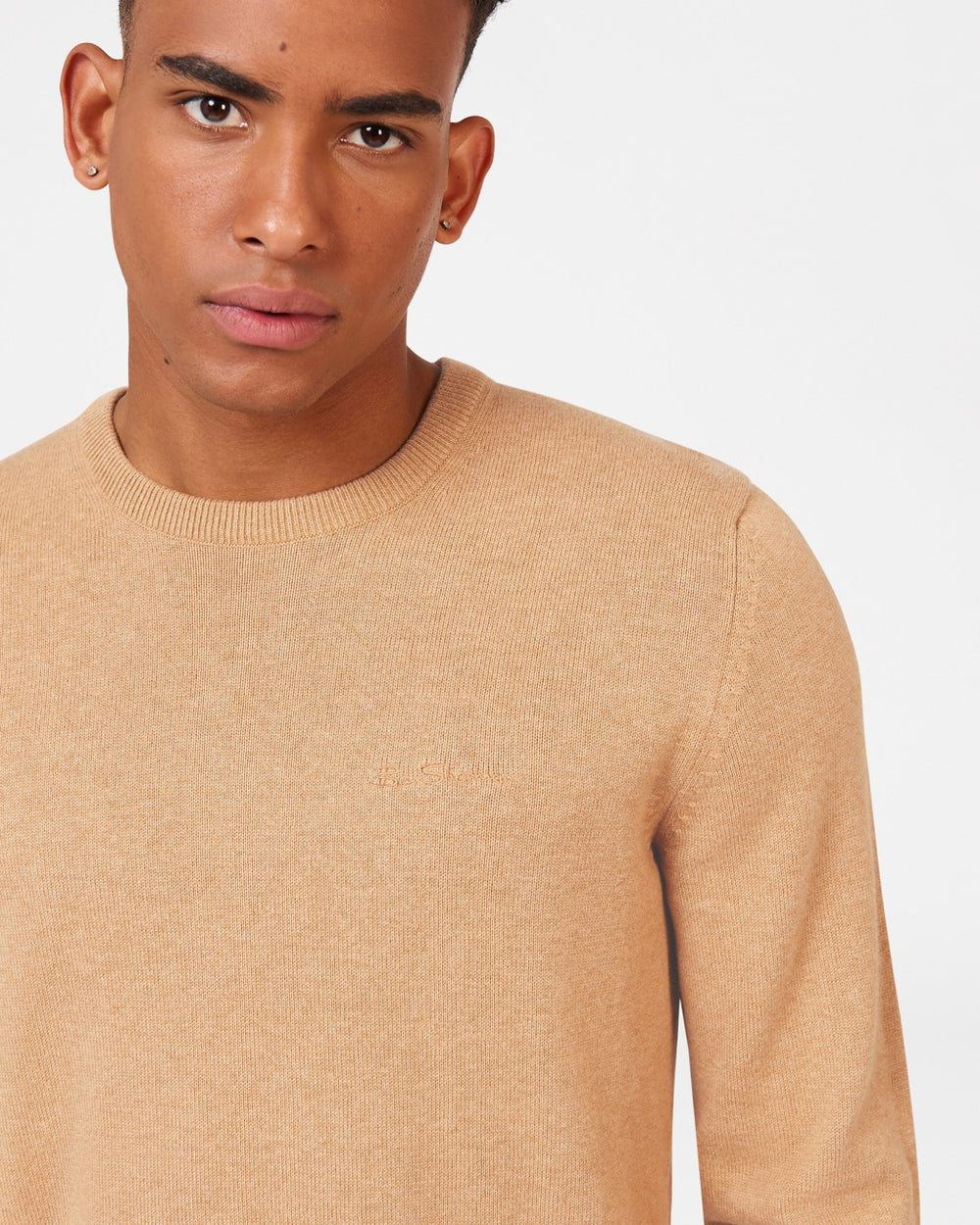 Grey Ben Sherman Signature Crewneck Knitwear | 0826GOBJD