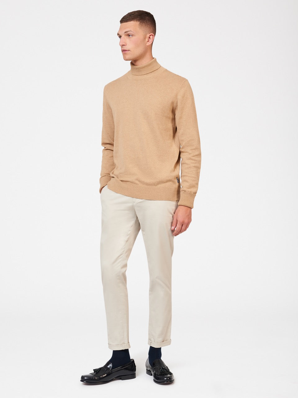 Grey Ben Sherman Signature Roll Neck Knitwear | 0347DJPAF