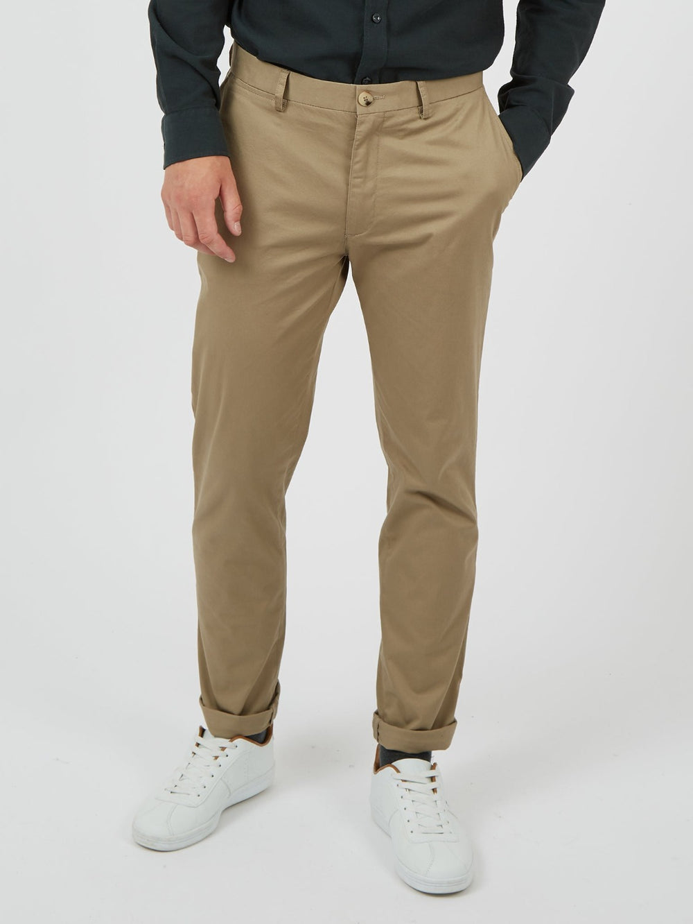 Grey Ben Sherman Signature Skinny Stretch Chino Pants | 4105DWULH