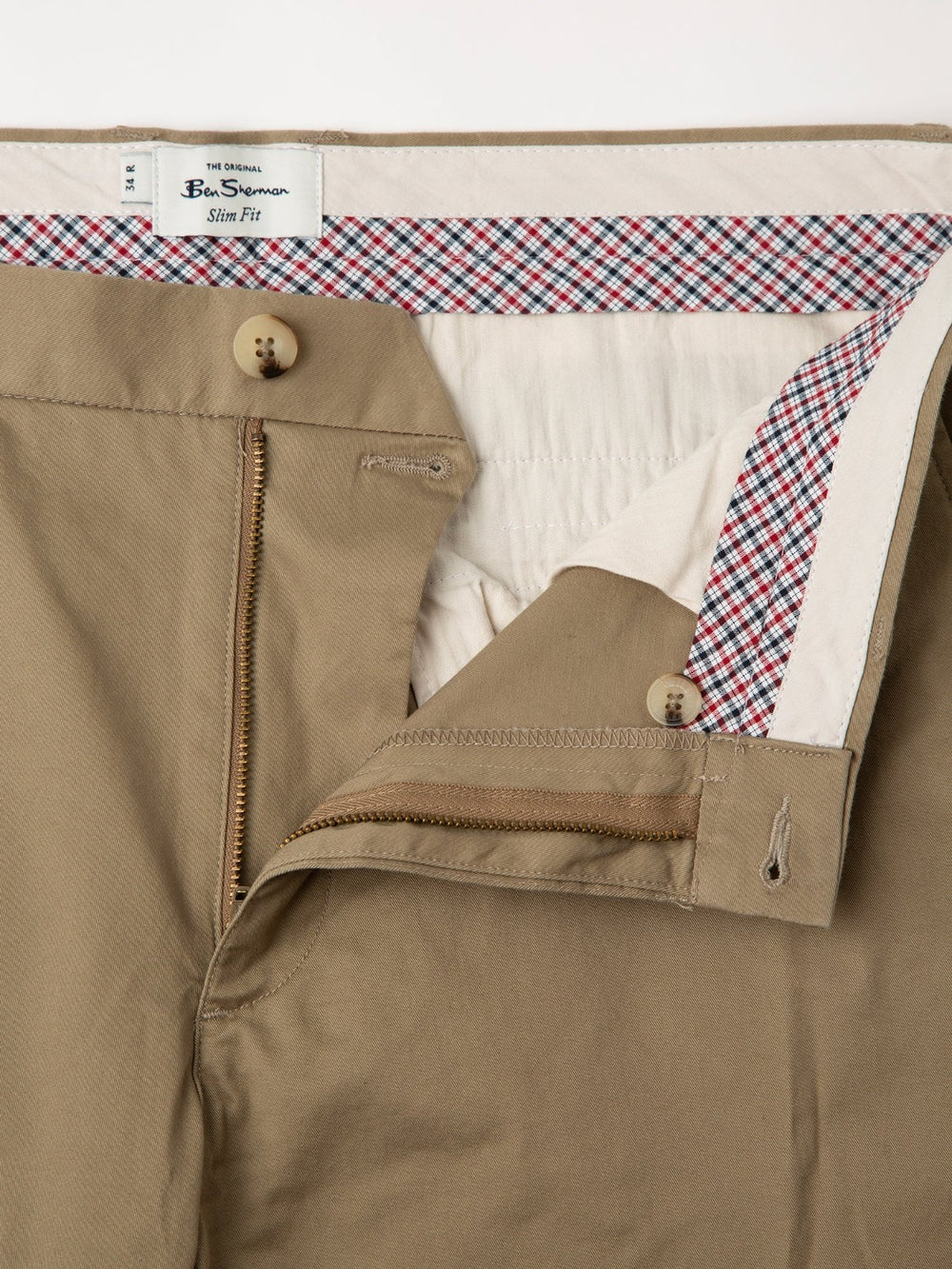 Grey Ben Sherman Signature Slim Stretch Chino Pants | 1942YBZNF