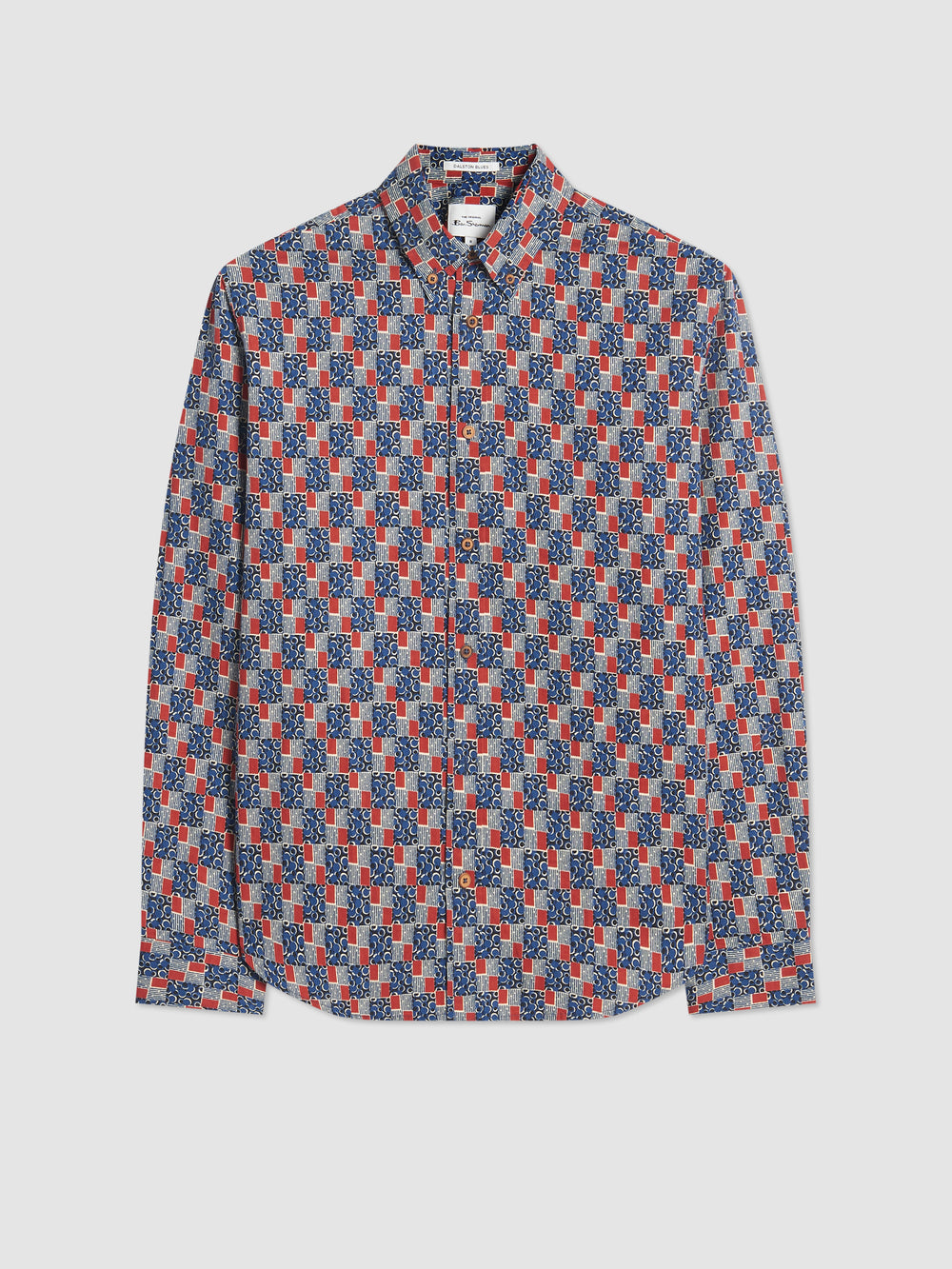 Indigo Ben Sherman 1950s Checkerboard Shirts | 6758LMFWH