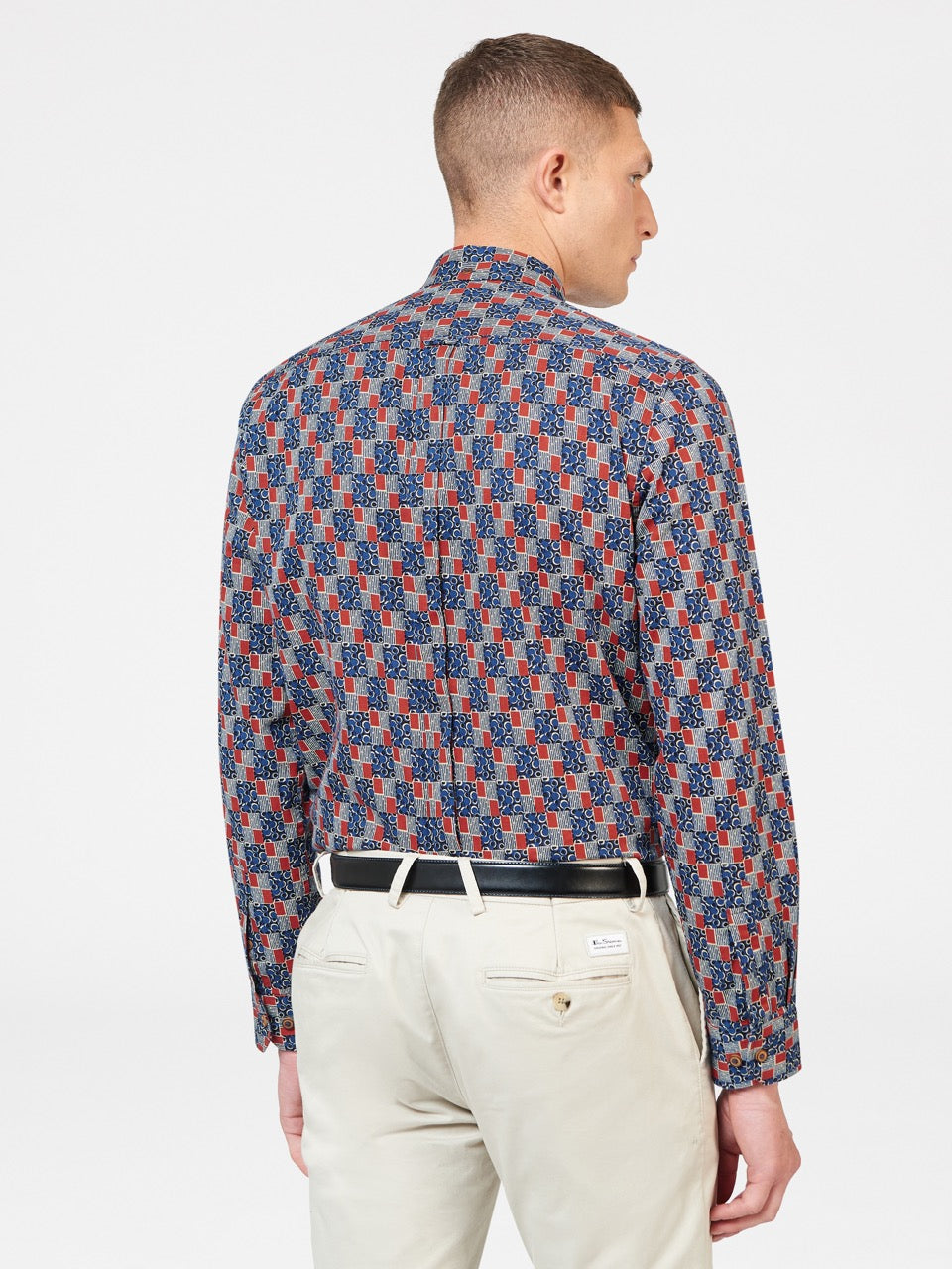 Indigo Ben Sherman 1950s Checkerboard Shirts | 6758LMFWH