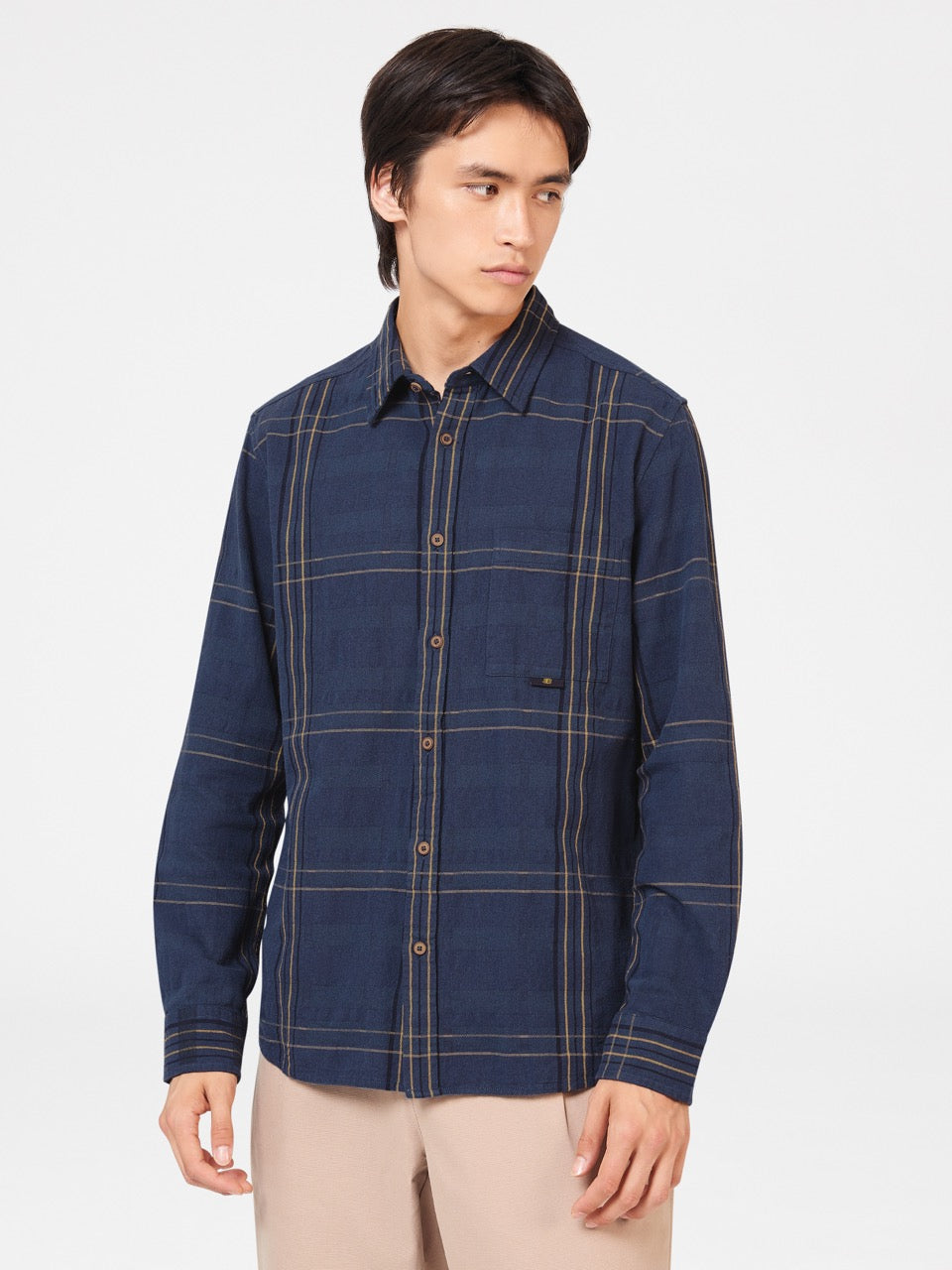 Indigo Ben Sherman B by Ben Sherman Indigo Check Shirts | 0867LHFXR