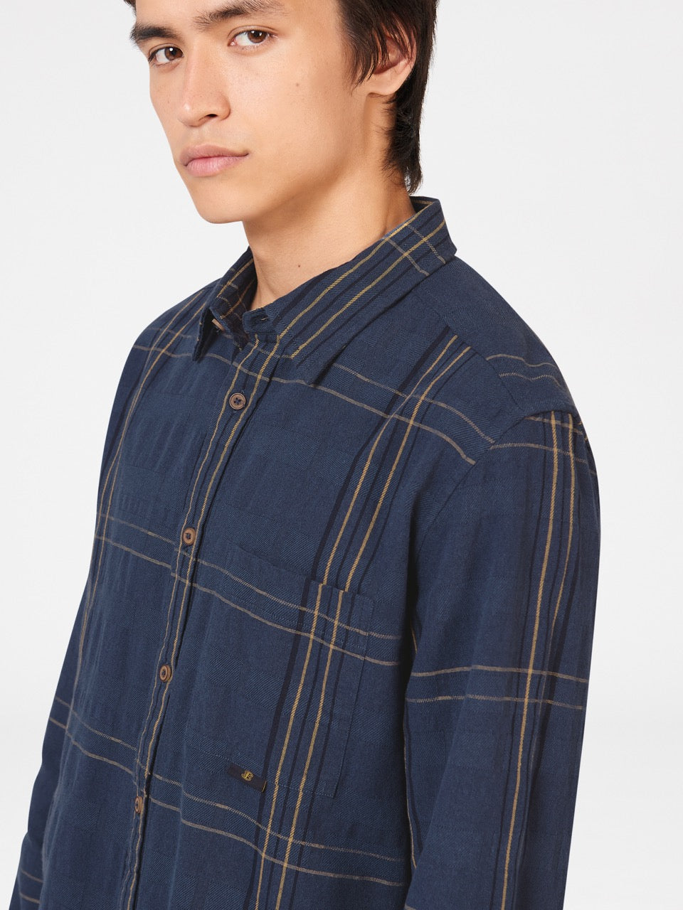 Indigo Ben Sherman B by Ben Sherman Indigo Check Shirts | 0867LHFXR