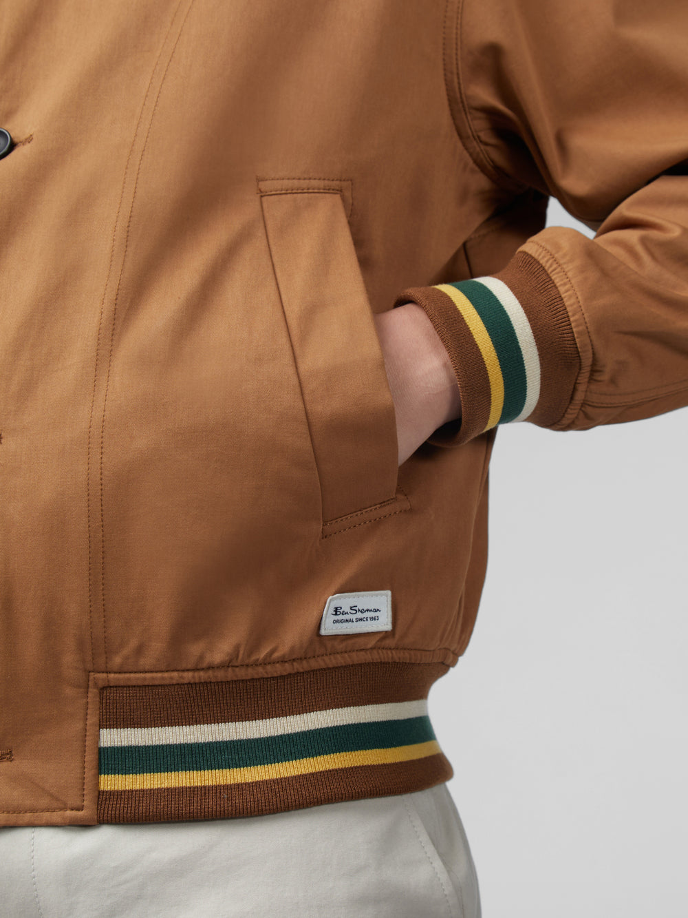 Light Brown Ben Sherman Signature Heritage Bomber Jackets | 2501OBNQJ