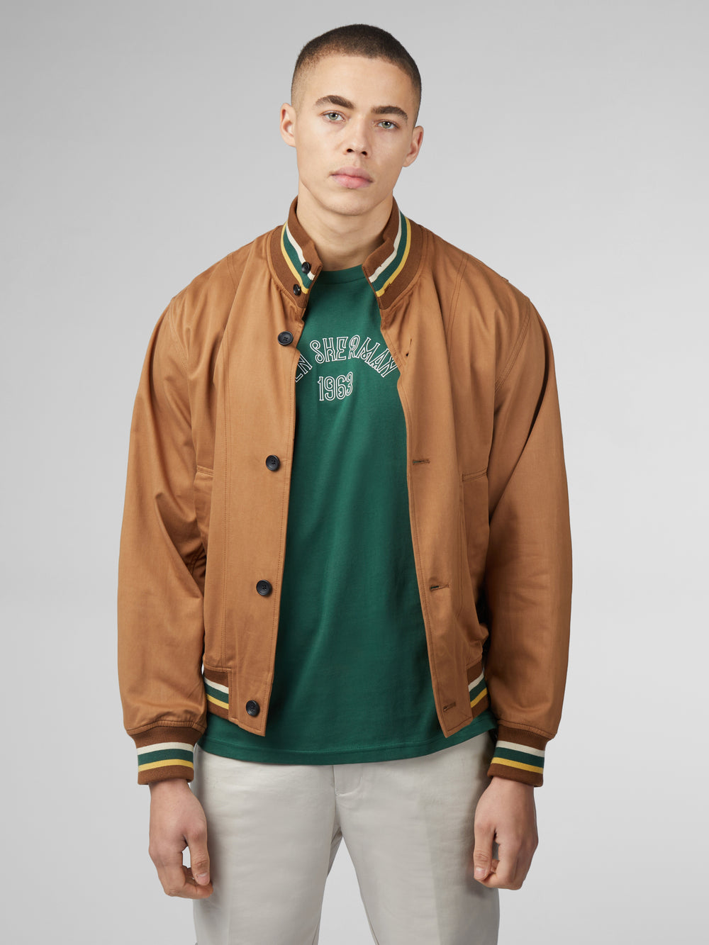 Light Brown Ben Sherman Signature Heritage Bomber Jackets | 2501OBNQJ