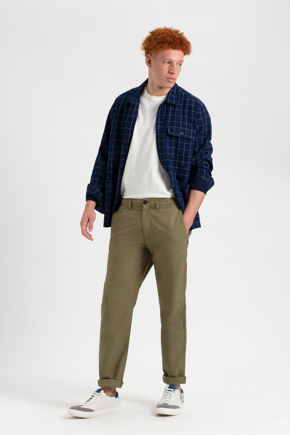 Light Olive Ben Sherman Beatnik Oxford Slim Taper Garment Dye Chino Pants | 8095VMCHE