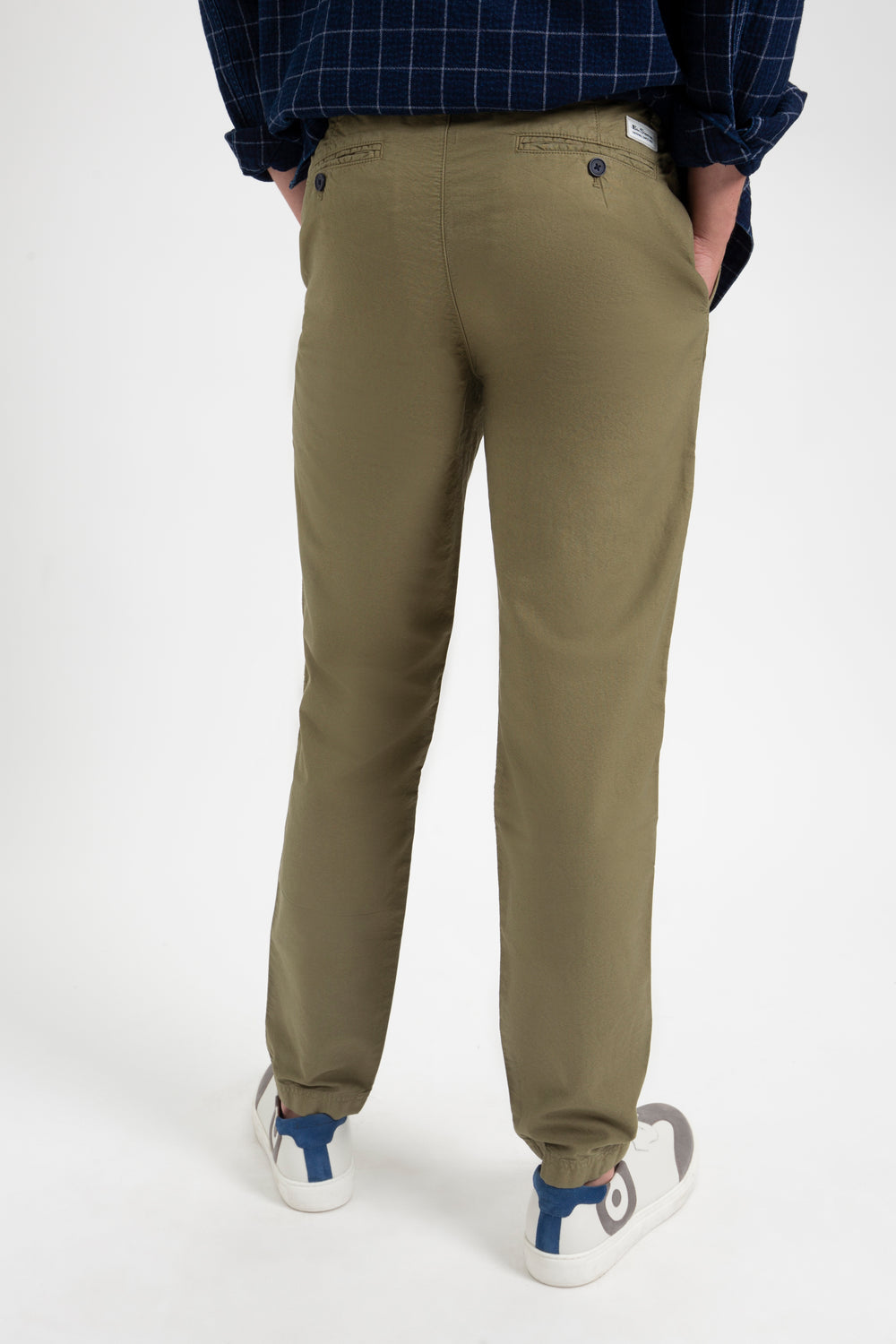 Light Olive Ben Sherman Beatnik Oxford Slim Taper Garment Dye Chino Pants | 8095VMCHE