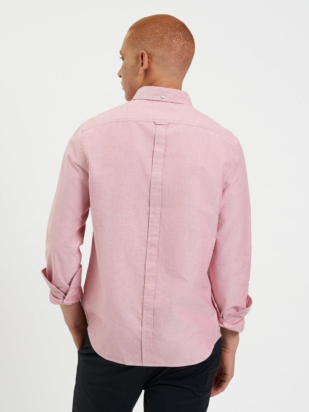 Light Red Ben Sherman Brighton Oxford Organic Shirts | 0657CIQAZ