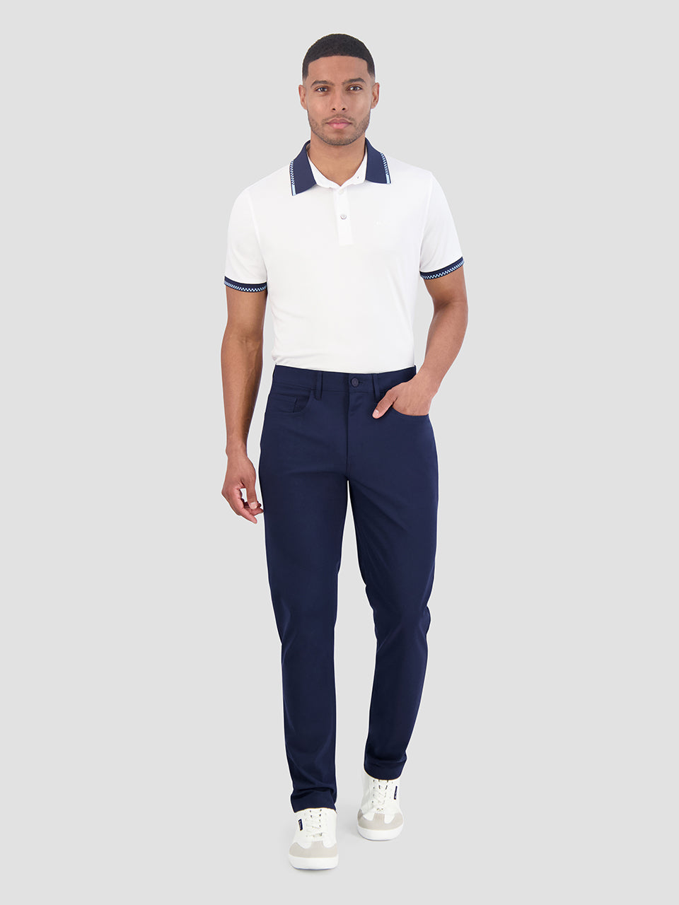 Navy Ben Sherman 4Way Stretch Tech Long Pants | 0368QORXE