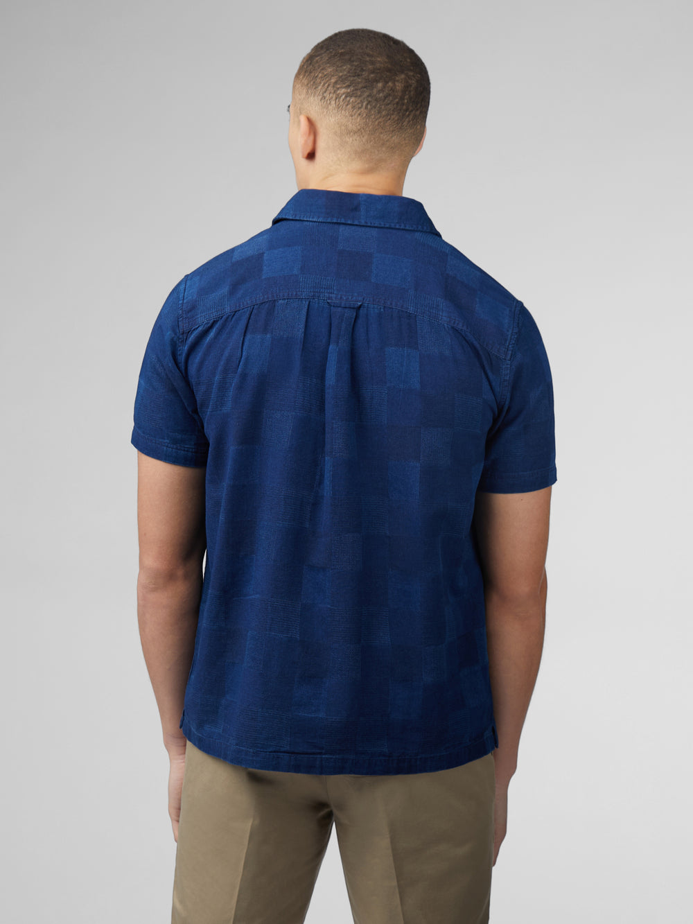 Navy Ben Sherman B by Ben Sherman Indigo Check Shirts | 8617FSOCJ