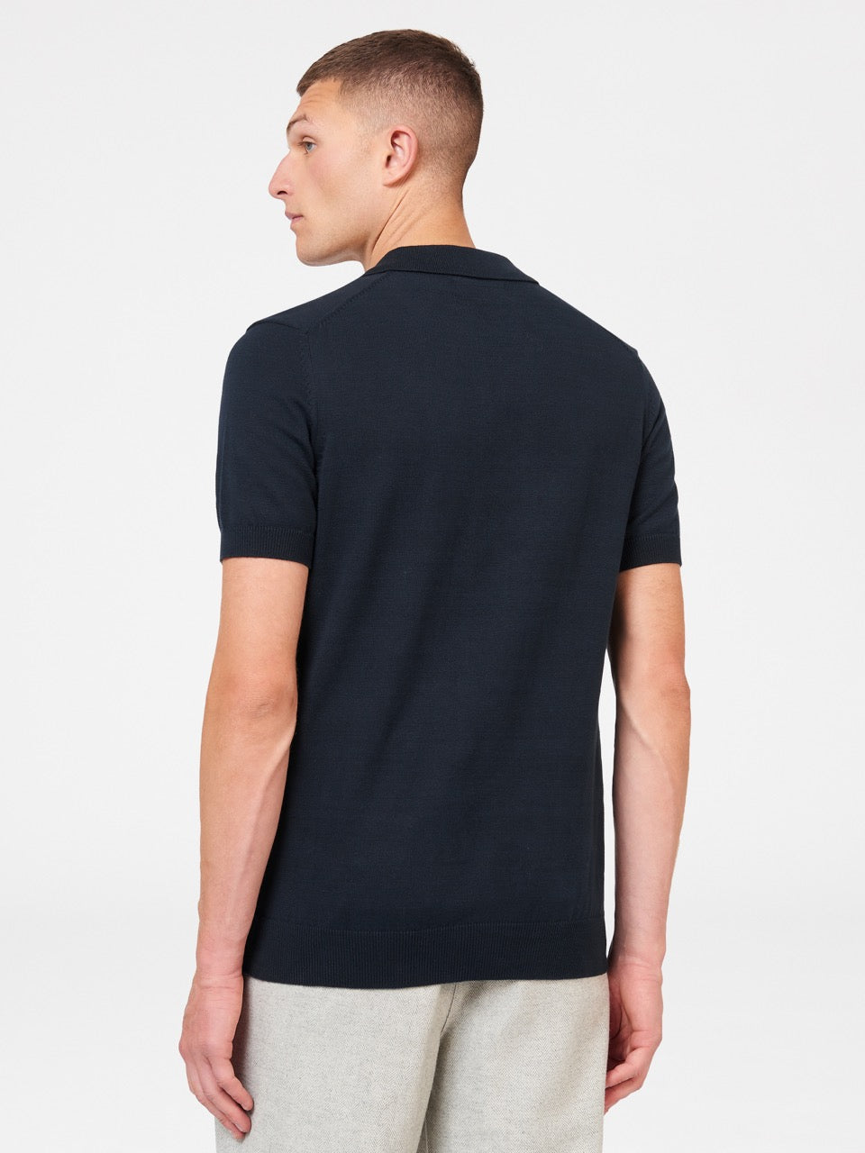 Navy Ben Sherman B by Ben Sherman London Rebels Polo Neck Sweaters | 8427TICZA