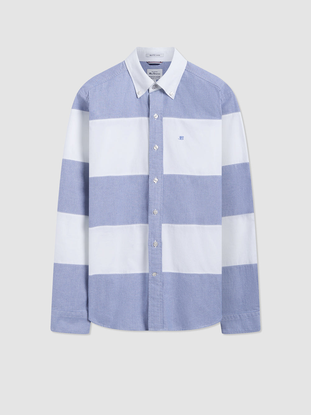 Navy Ben Sherman Brighton Oxford Organic Garment Dye Rugby Shirts | 0918QTHLO