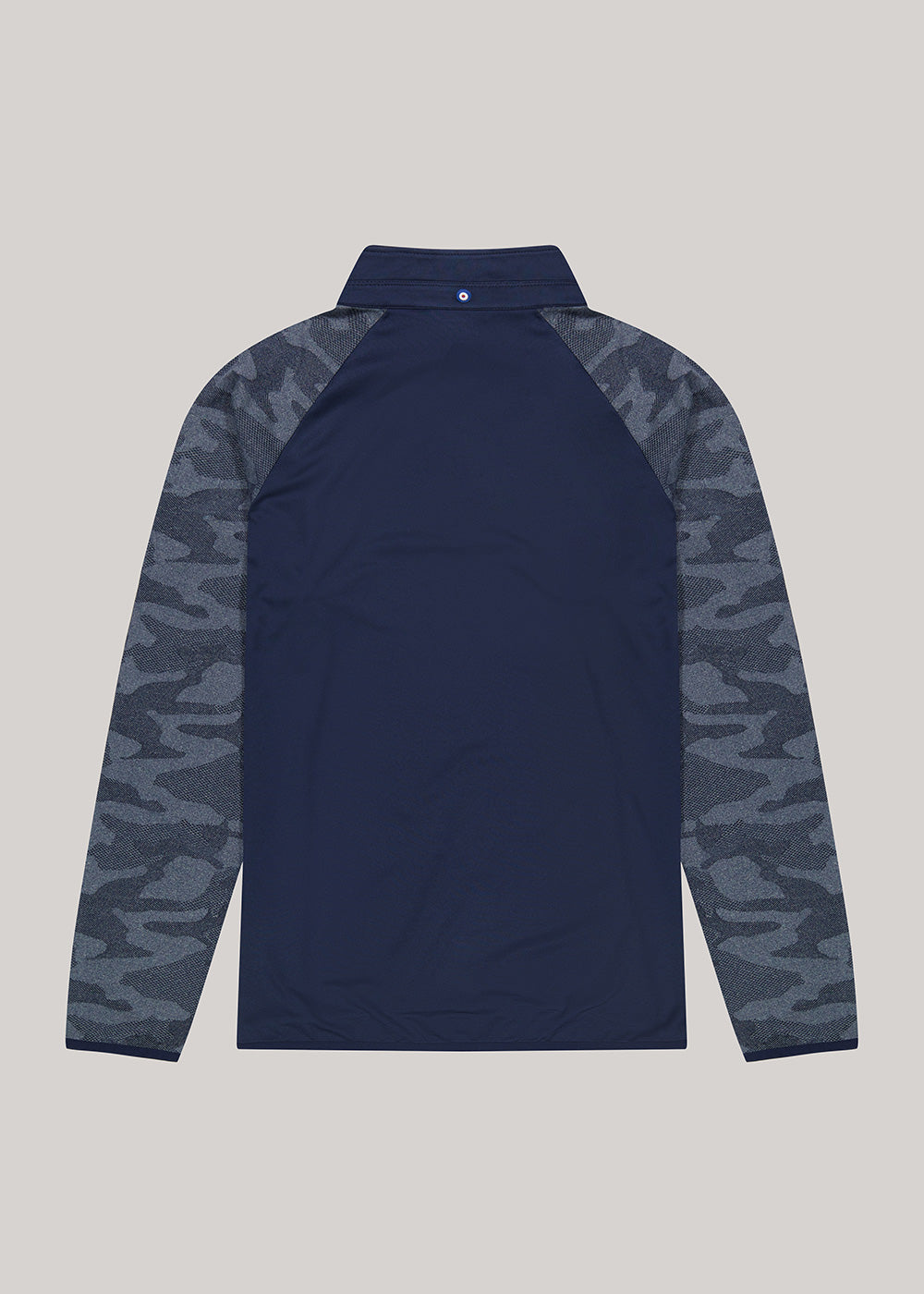 Navy Ben Sherman Camo Jacq. Sleeve Quarter Zip Jackets | 1943RYCUG