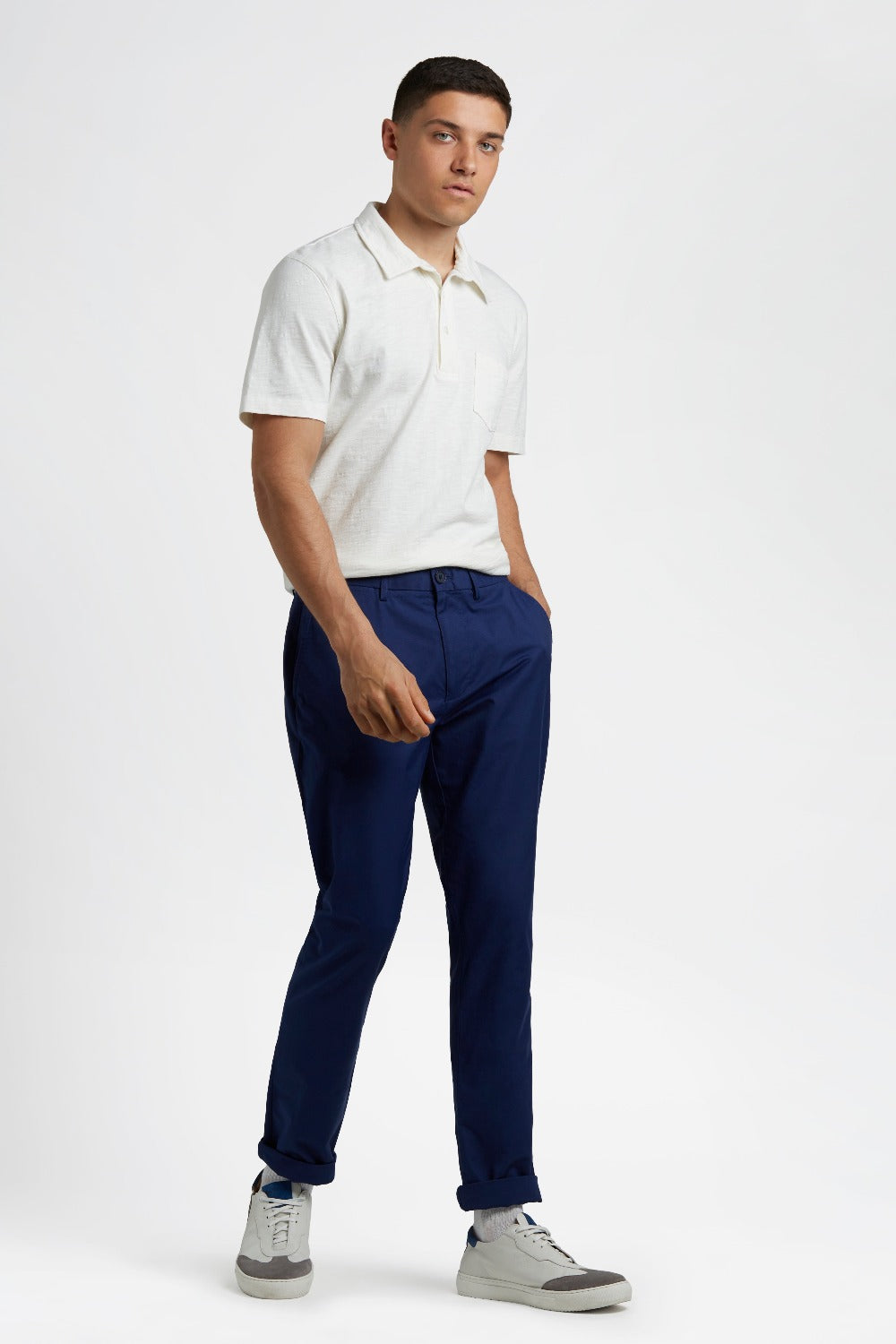 Navy Ben Sherman Everyday Slim Fit Chino Pants | 3591WAVFE