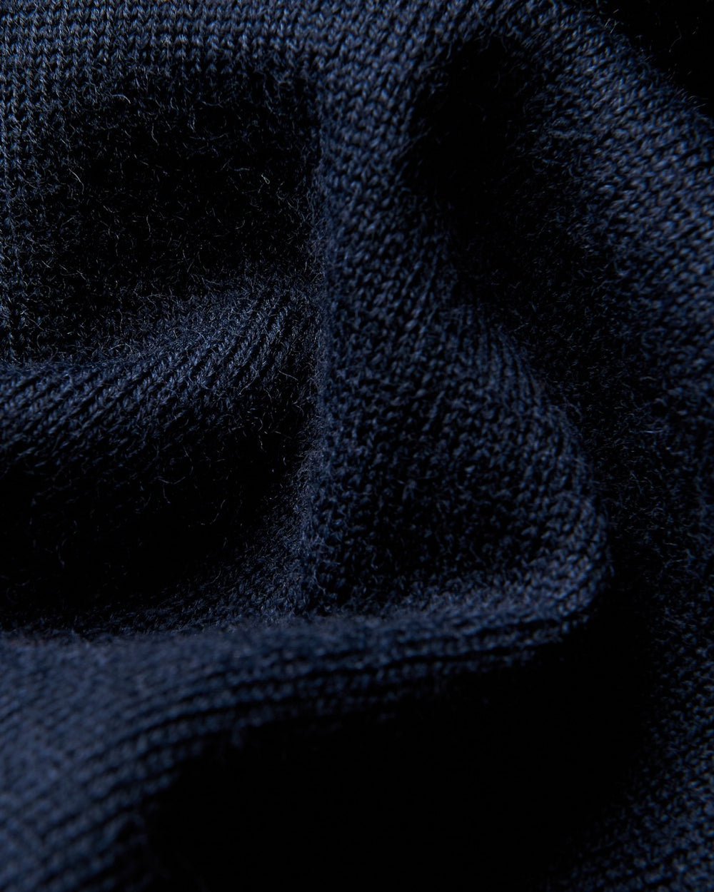 Navy Ben Sherman Merino Half-Zip Knitwear | 9465TPHVS