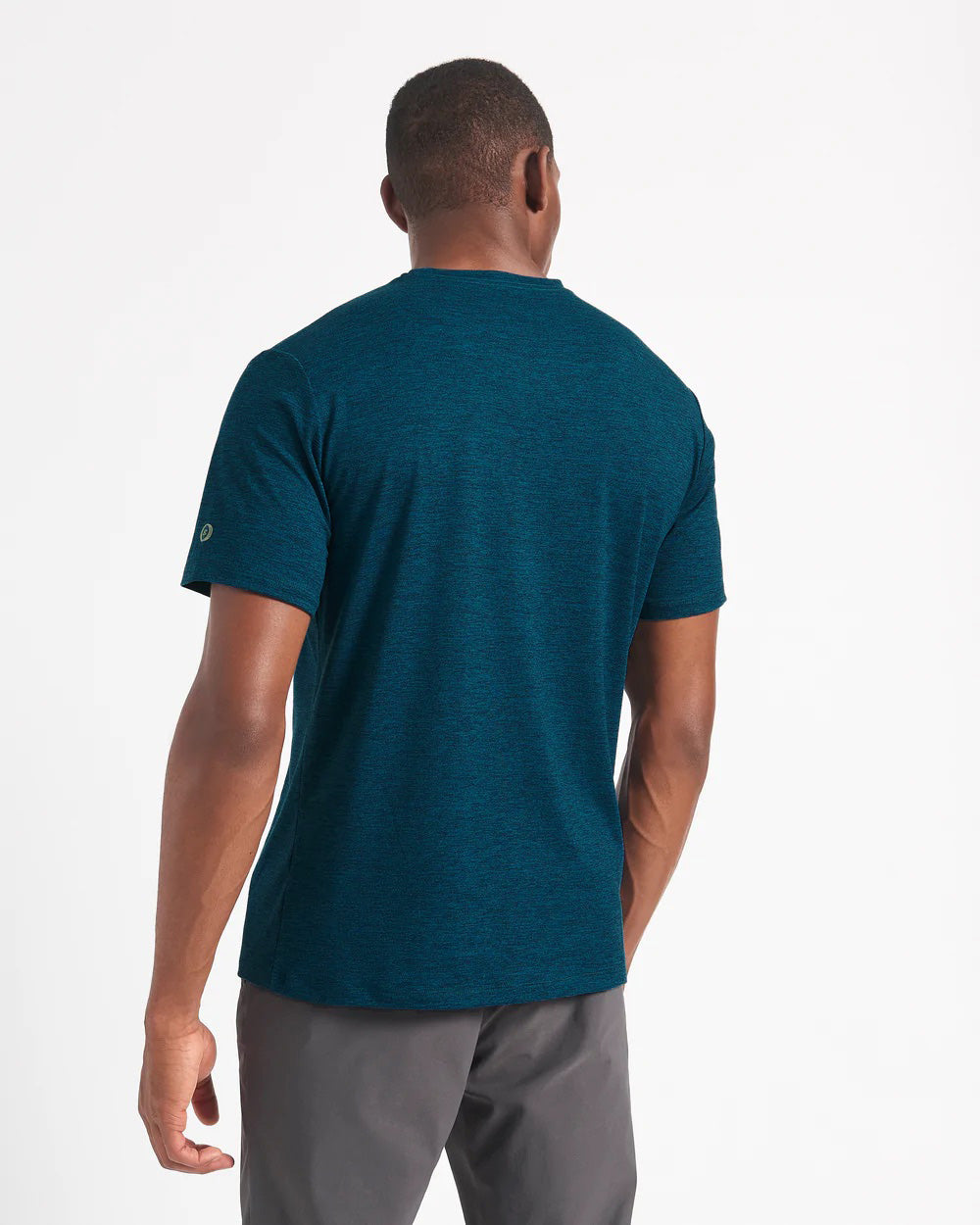 Navy Ben Sherman Performance Stretch Marl Heather T-Shirt | 2058GVRAT