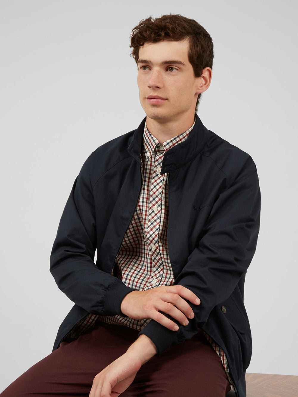 Navy Ben Sherman Signature Harrington Jackets | 8517LUNAK