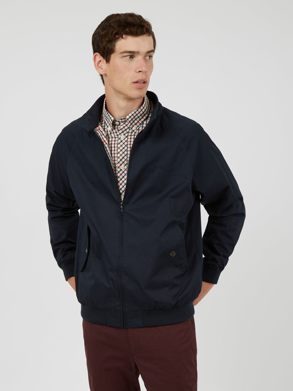 Navy Ben Sherman Signature Harrington Jackets | 8517LUNAK