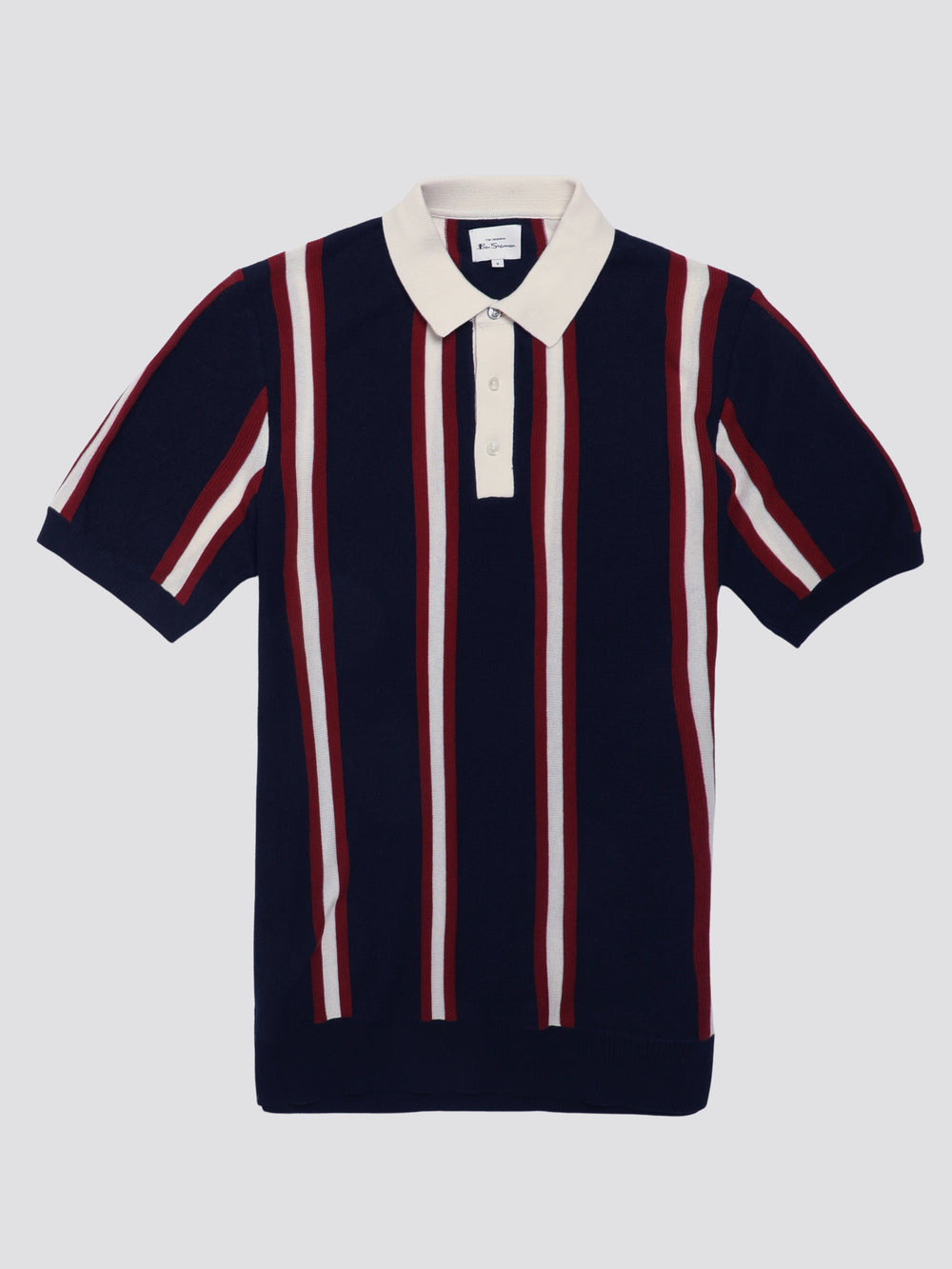 Navy Ben Sherman Signature Mod Rugby Knitwear | 6754LTZJE