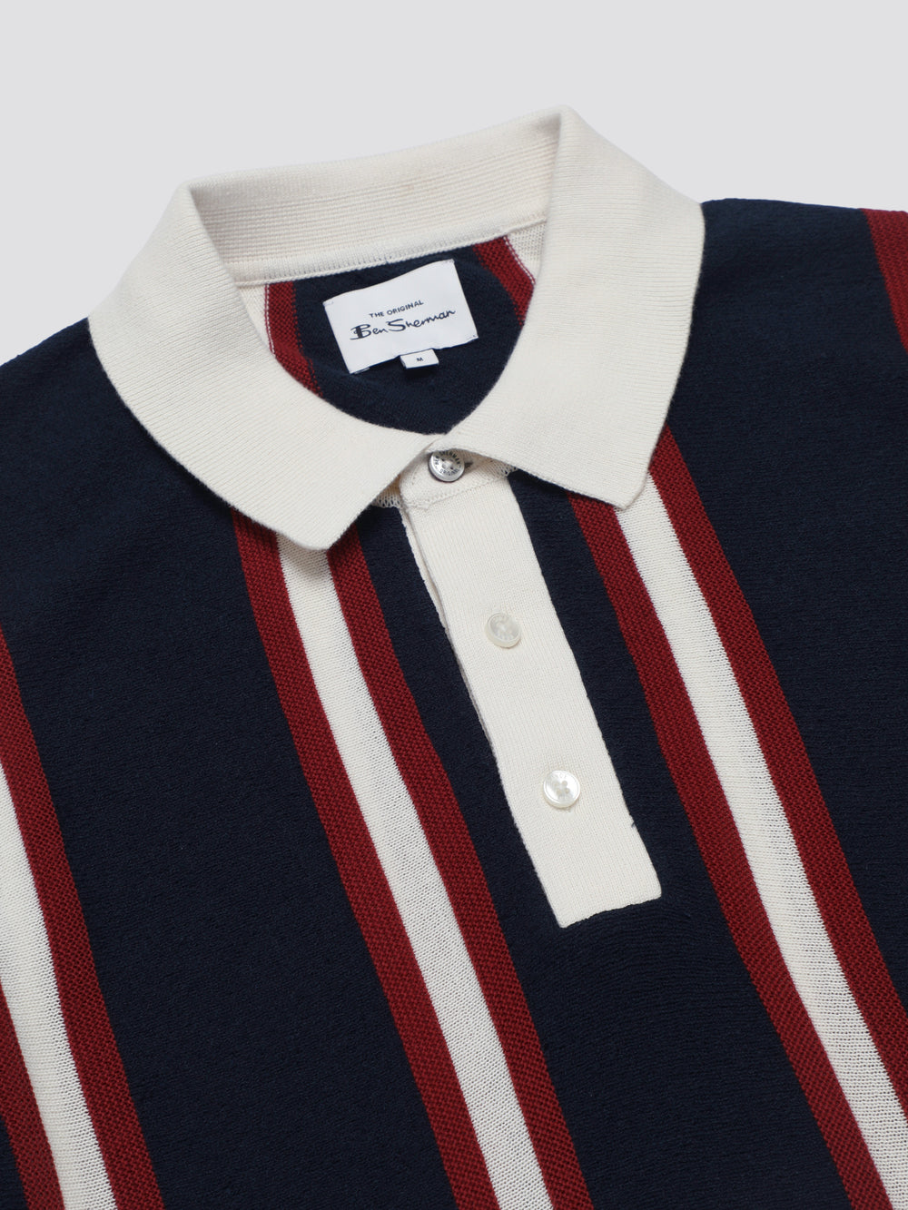 Navy Ben Sherman Signature Mod Rugby Knitwear | 6754LTZJE