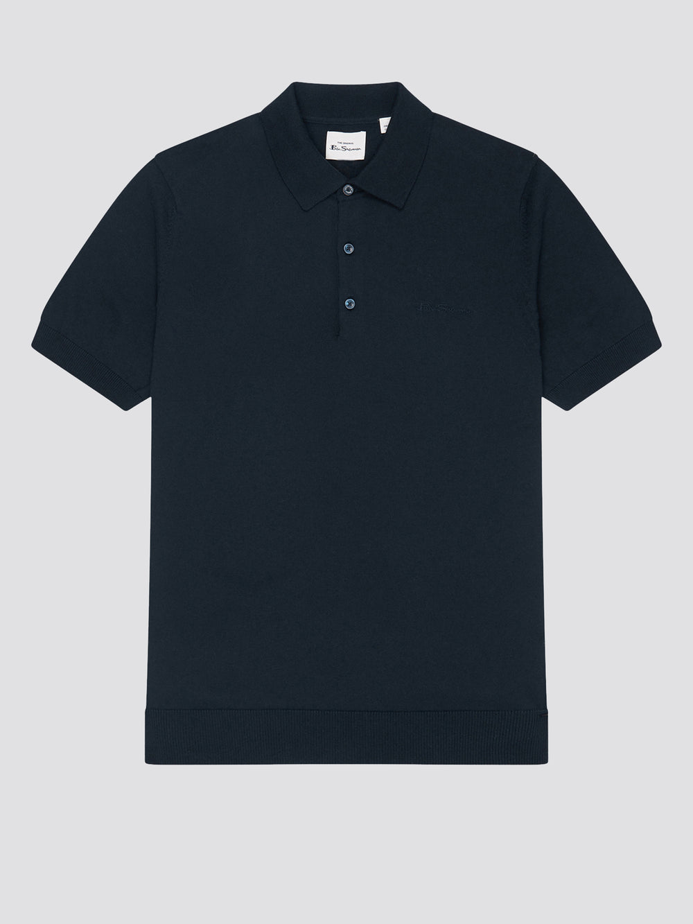 Navy Ben Sherman Signature Polo Neck Sweaters | 9723IUGYT