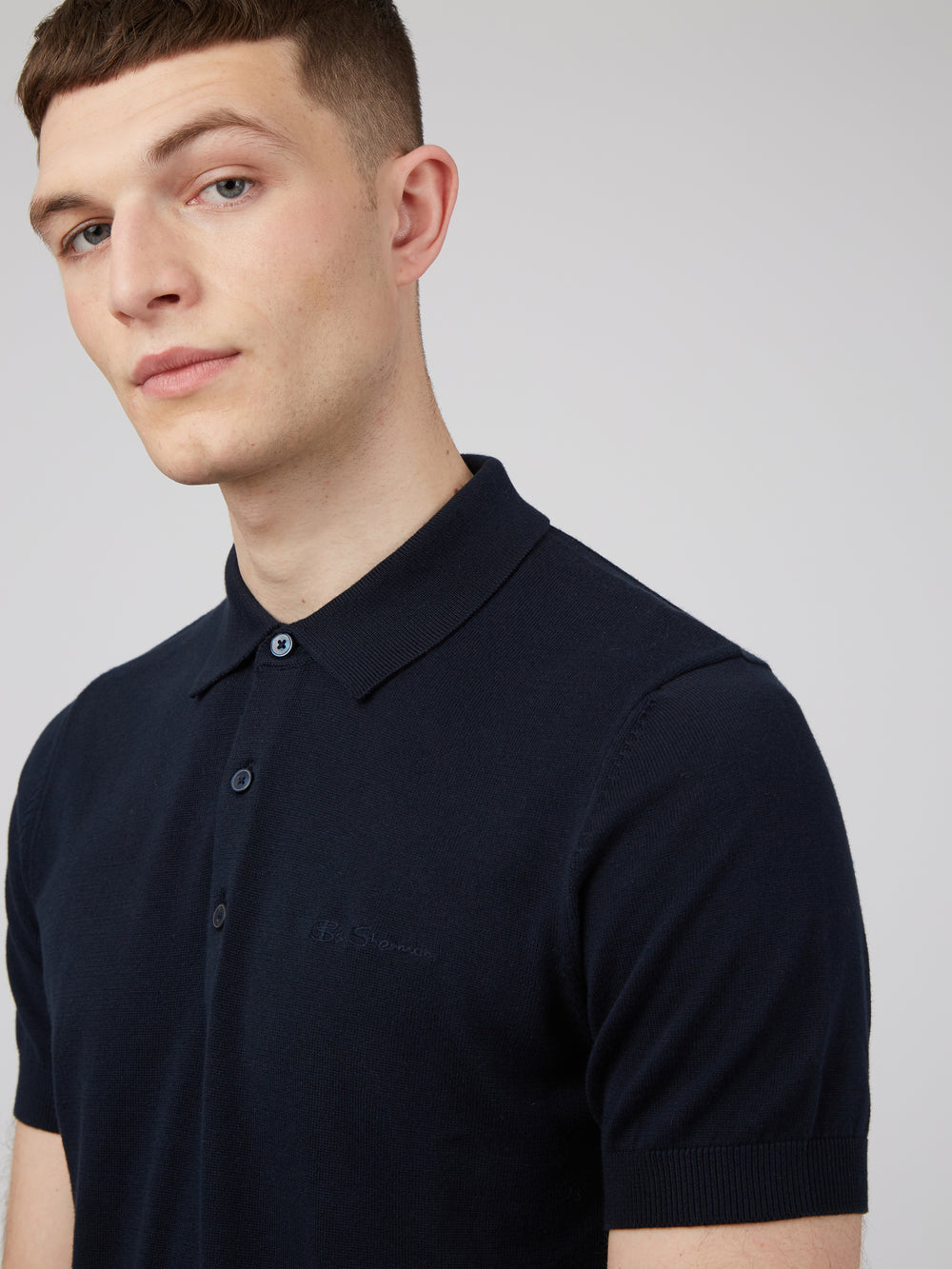 Navy Ben Sherman Signature Polo Neck Sweaters | 9723IUGYT