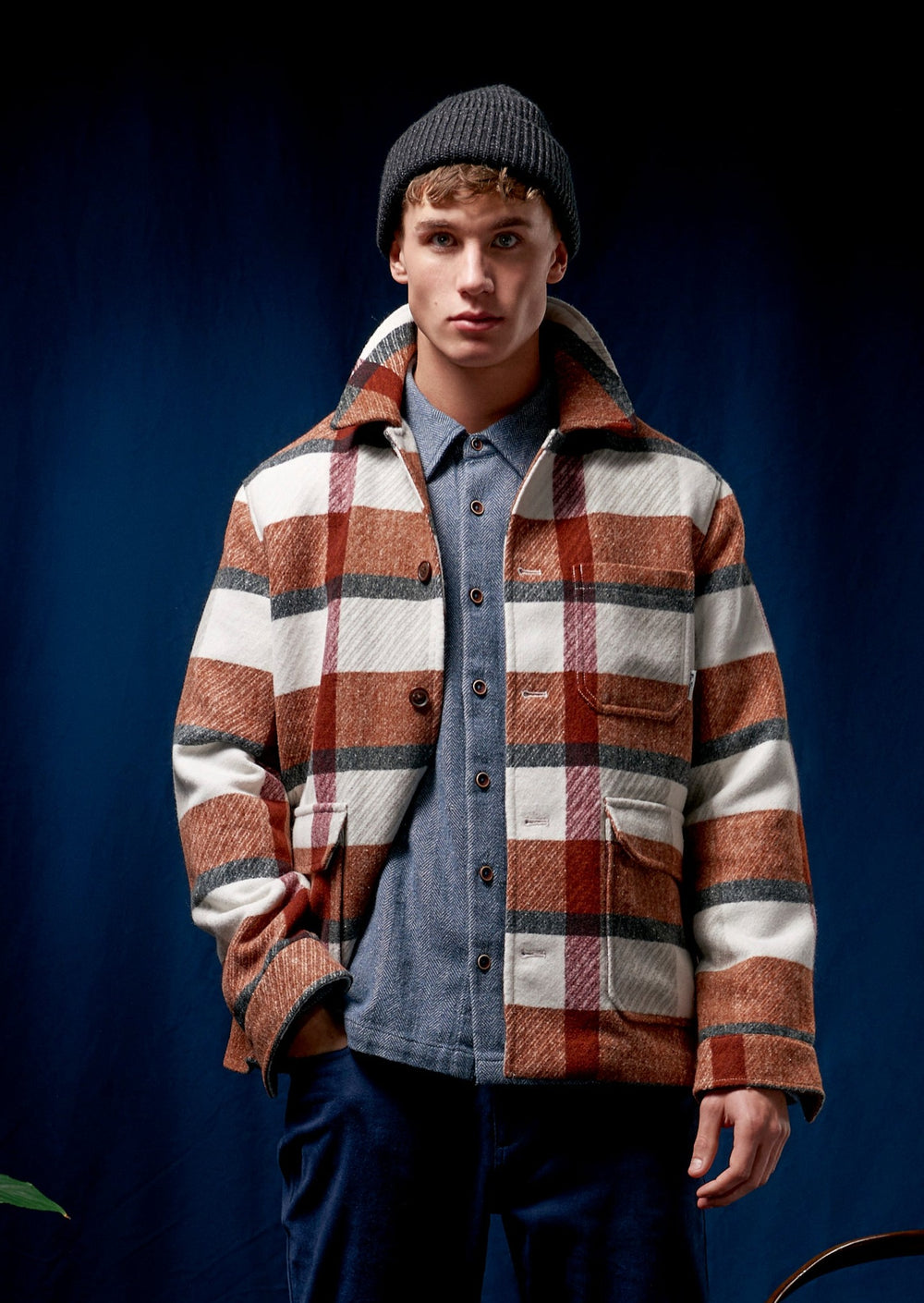 Orange Ben Sherman Plaid Jackets | 7983ZEURW