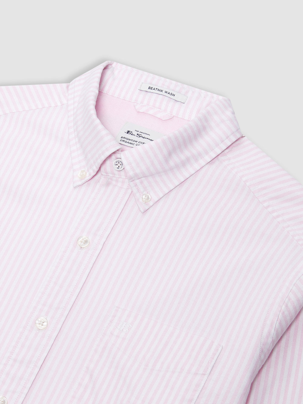 Pink Stripes Ben Sherman Brighton Oxford Shirts | 3821CJVZQ