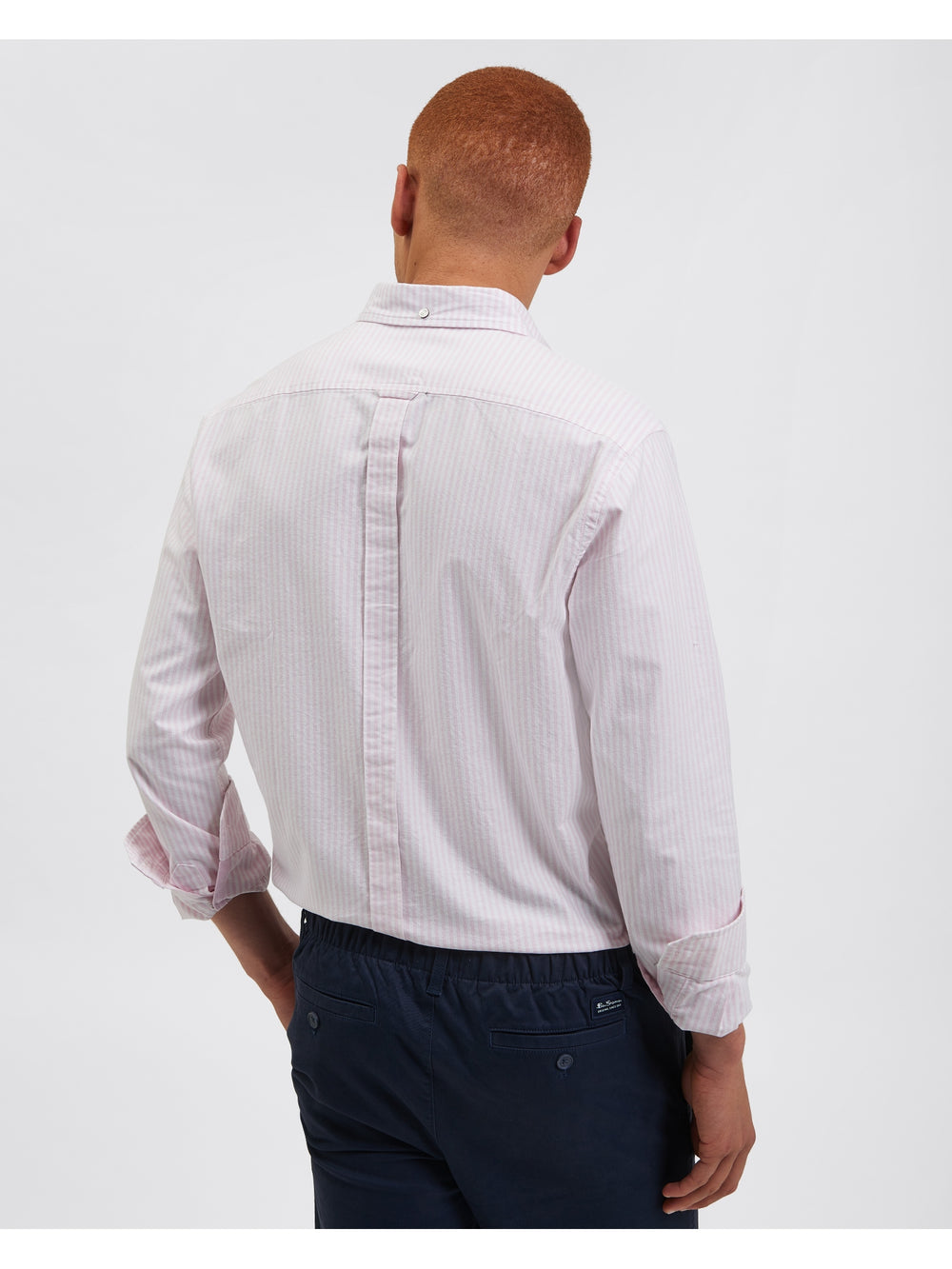 Pink Stripes Ben Sherman Brighton Oxford Shirts | 3821CJVZQ