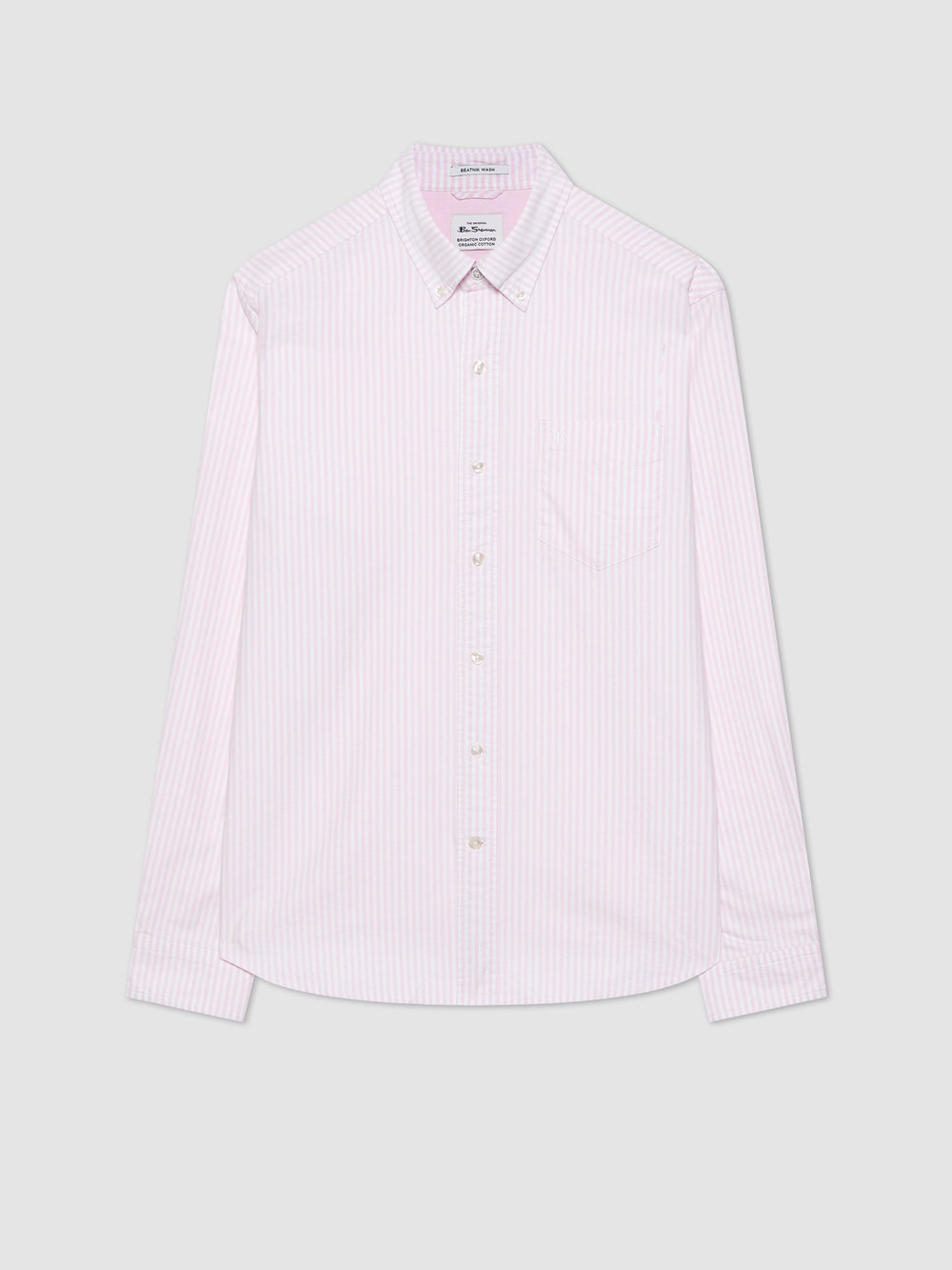 Pink Stripes Ben Sherman Brighton Oxford Shirts | 3821CJVZQ