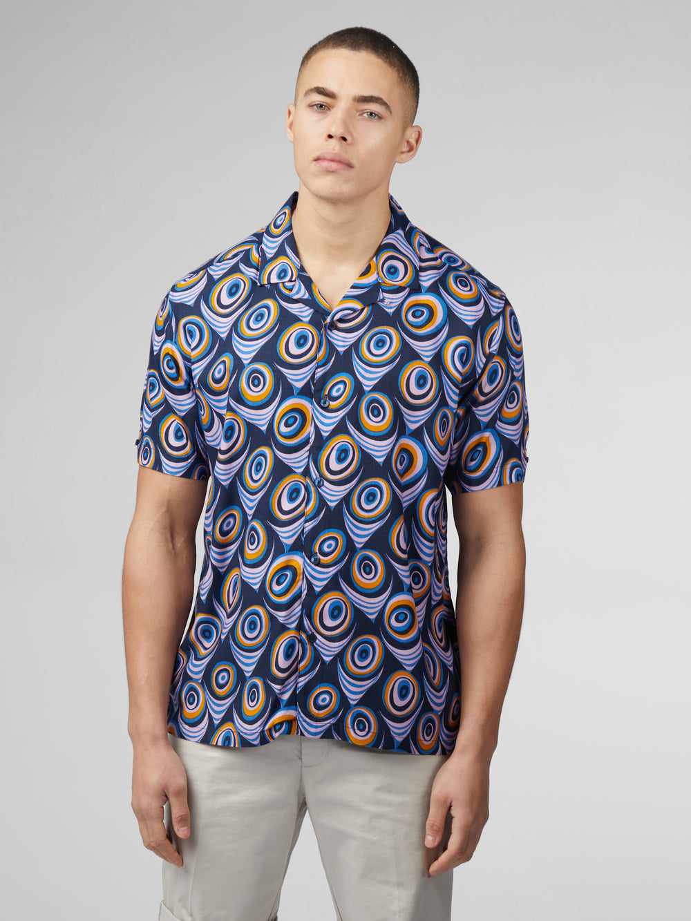 Purple Ben Sherman B by Ben Sherman Psychedelic Print Shirts | 8623HZCKQ