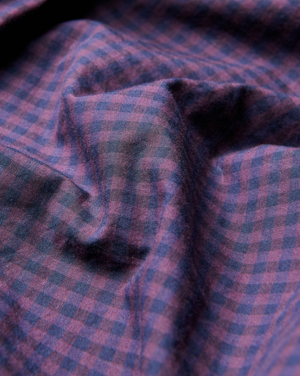 Purple Ben Sherman Signature Gingham Long-Sleeve Shirts | 3104QJATY