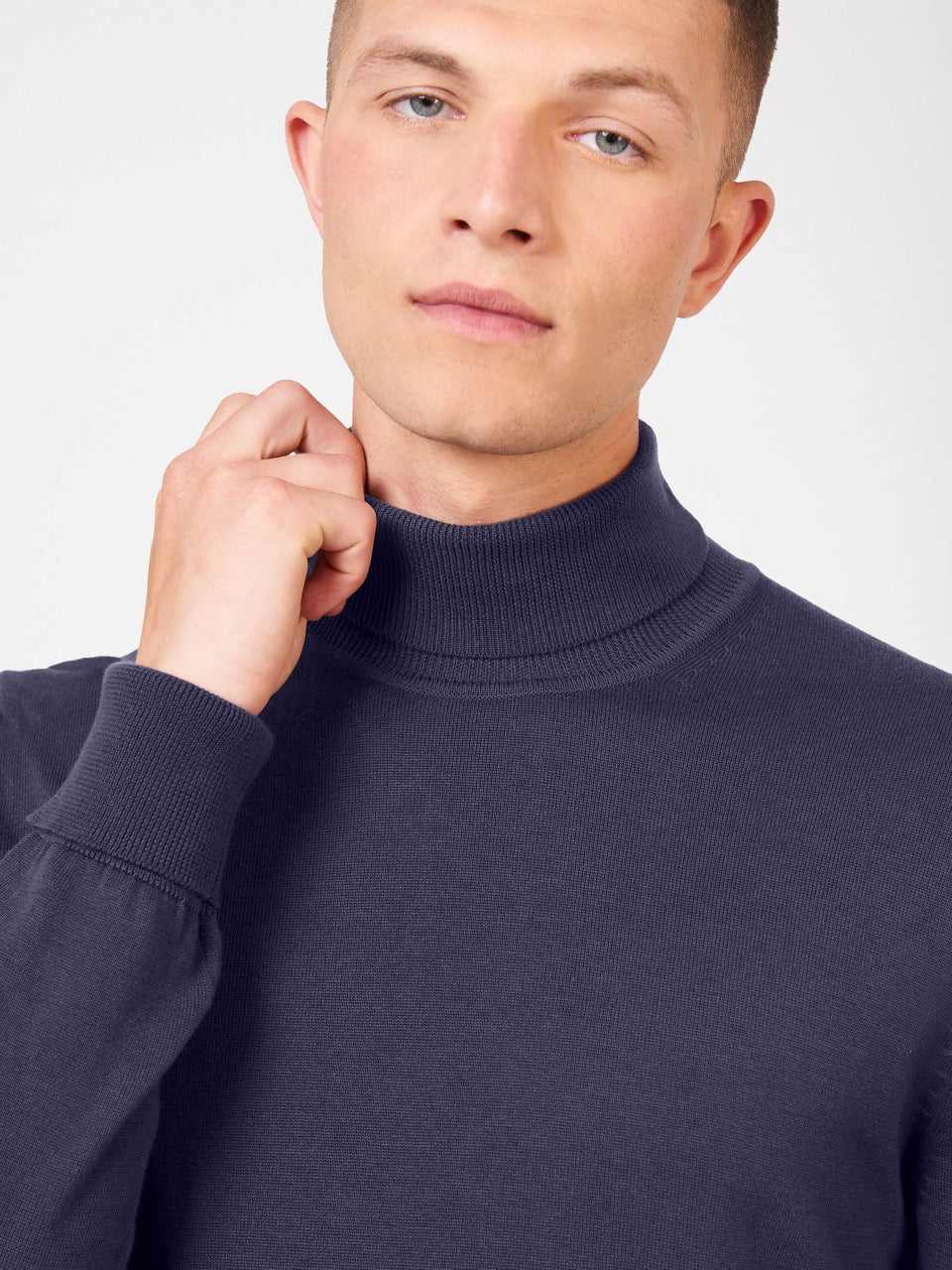 Purple Ben Sherman Signature Roll Neck Knitwear | 7902NQWCO