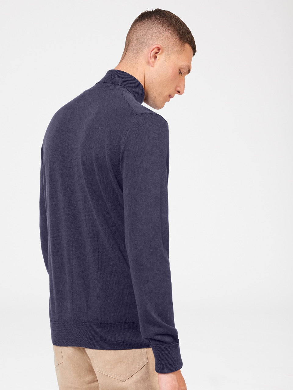 Purple Ben Sherman Signature Roll Neck Knitwear | 7902NQWCO