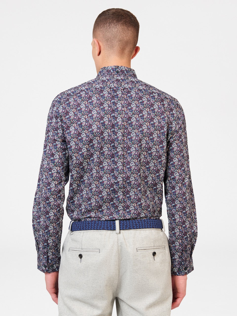 Purple Ben Sherman Winter Floral Shirts | 5987IYVOU