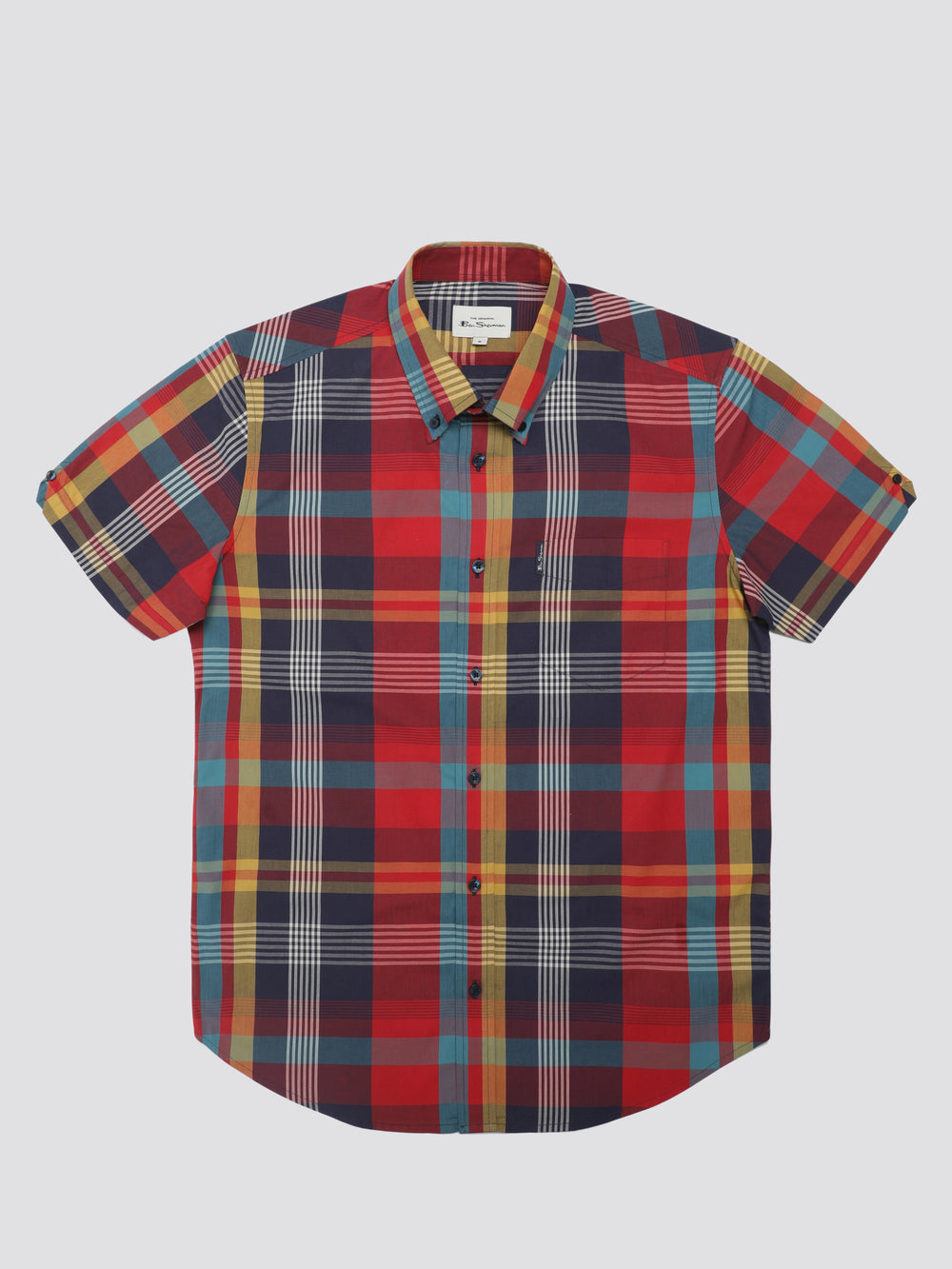 Red Ben Sherman Signature Large Madras Check Shirts | 7034CSHZN