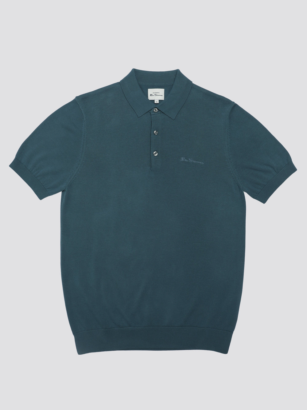 Turquoise Ben Sherman Signature Short Sleeve Polo Knitwear | 2759EGDTZ